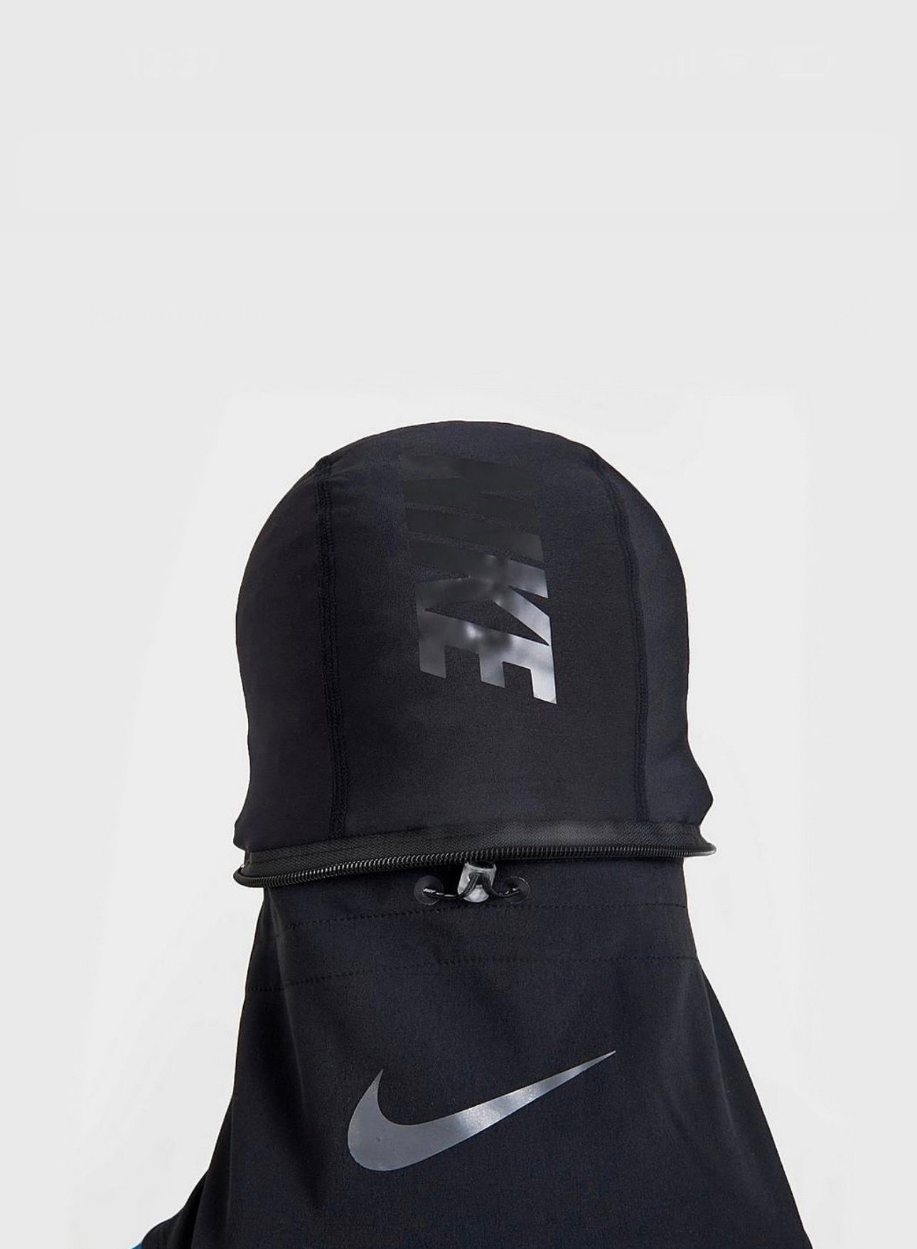 Pre-owned Nike Convertible Hood Face Mask In Black