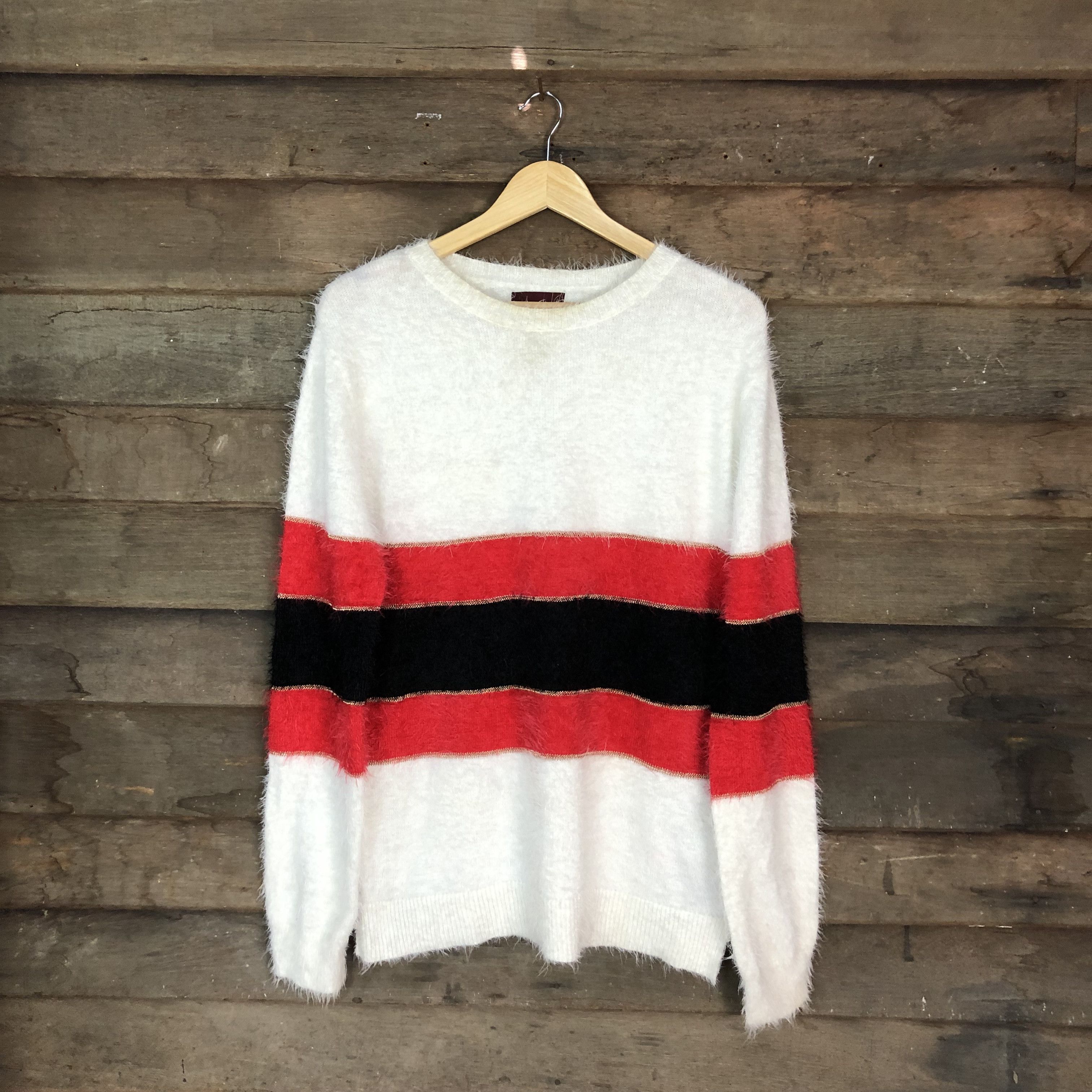 Homespun Knitwear Danke Schon Shag Shaggy Fur Mohair Knitwear #6713 Size US M / EU 48-50 / 2 - 1 Thumbnail