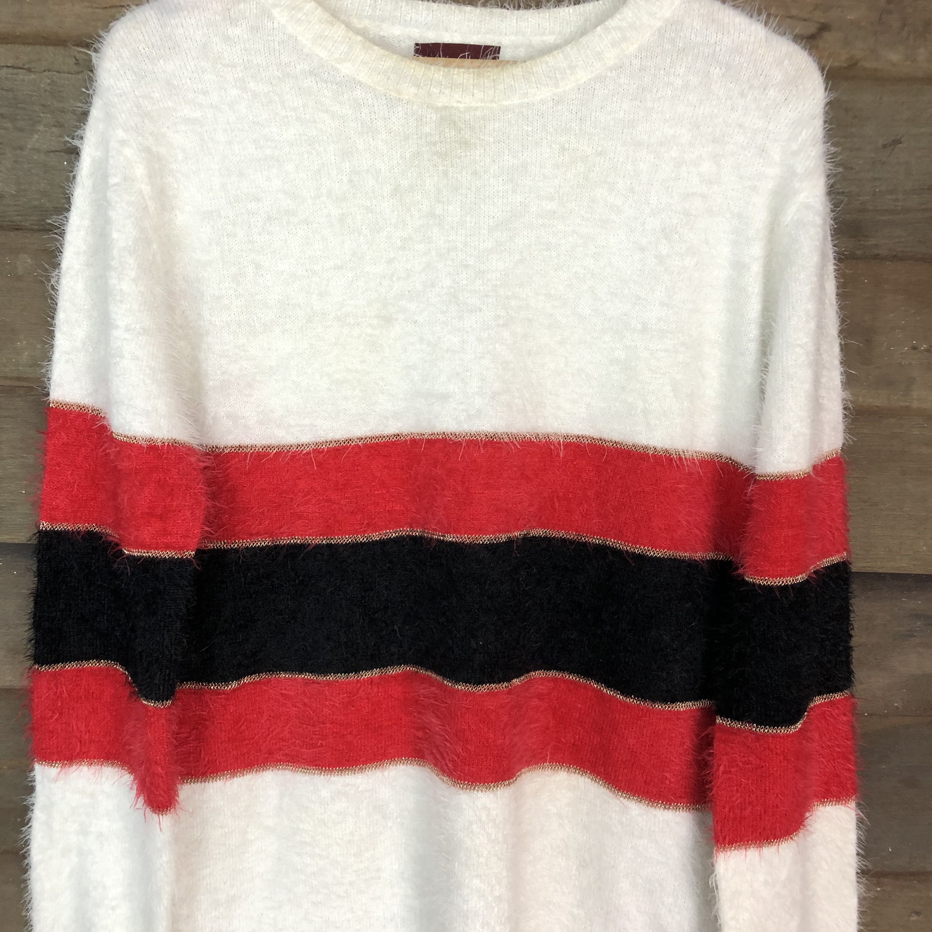 Homespun Knitwear Danke Schon Shag Shaggy Fur Mohair Knitwear #6713 Size US M / EU 48-50 / 2 - 6 Thumbnail