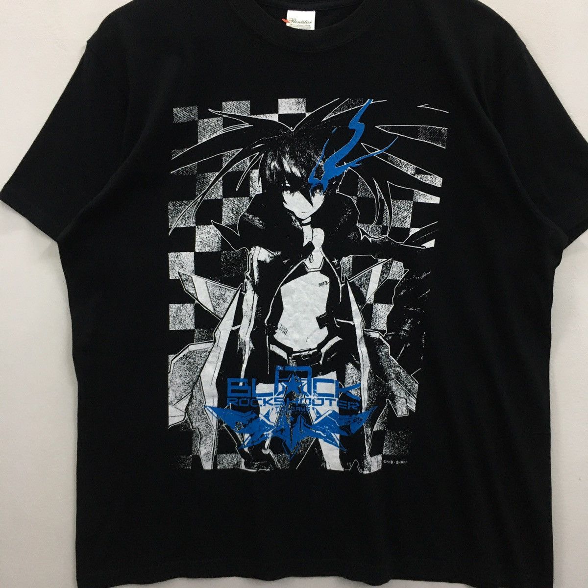 Anime × Cartoon Network × Japanese Brand Rare Anime BLACK ROCK SHOOTER Big Printed Tshirt Size US L / EU 52-54 / 3 - 7 Thumbnail