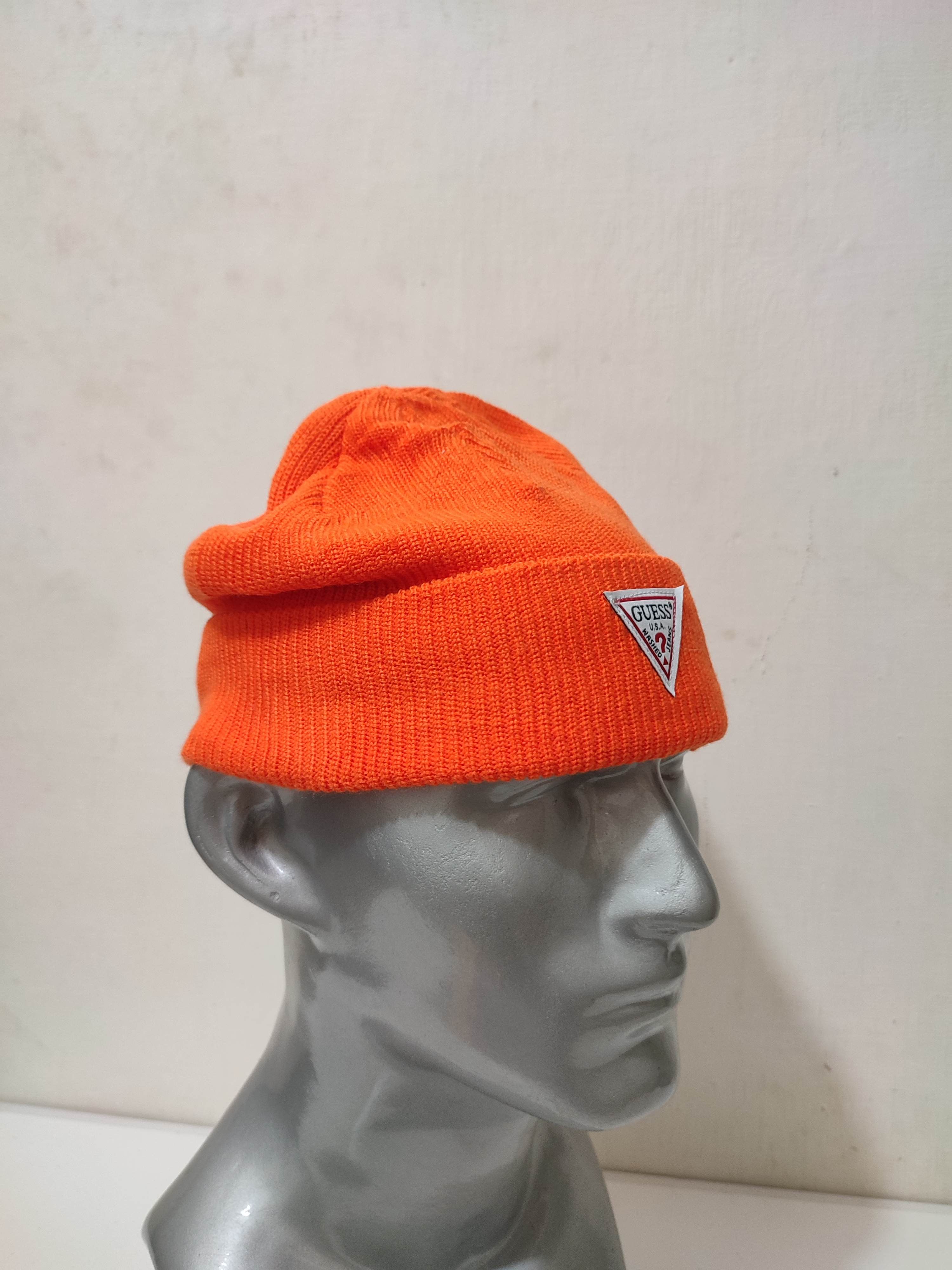 Guess Guess Orange Beanie Hats Size ONE SIZE - 5 Thumbnail