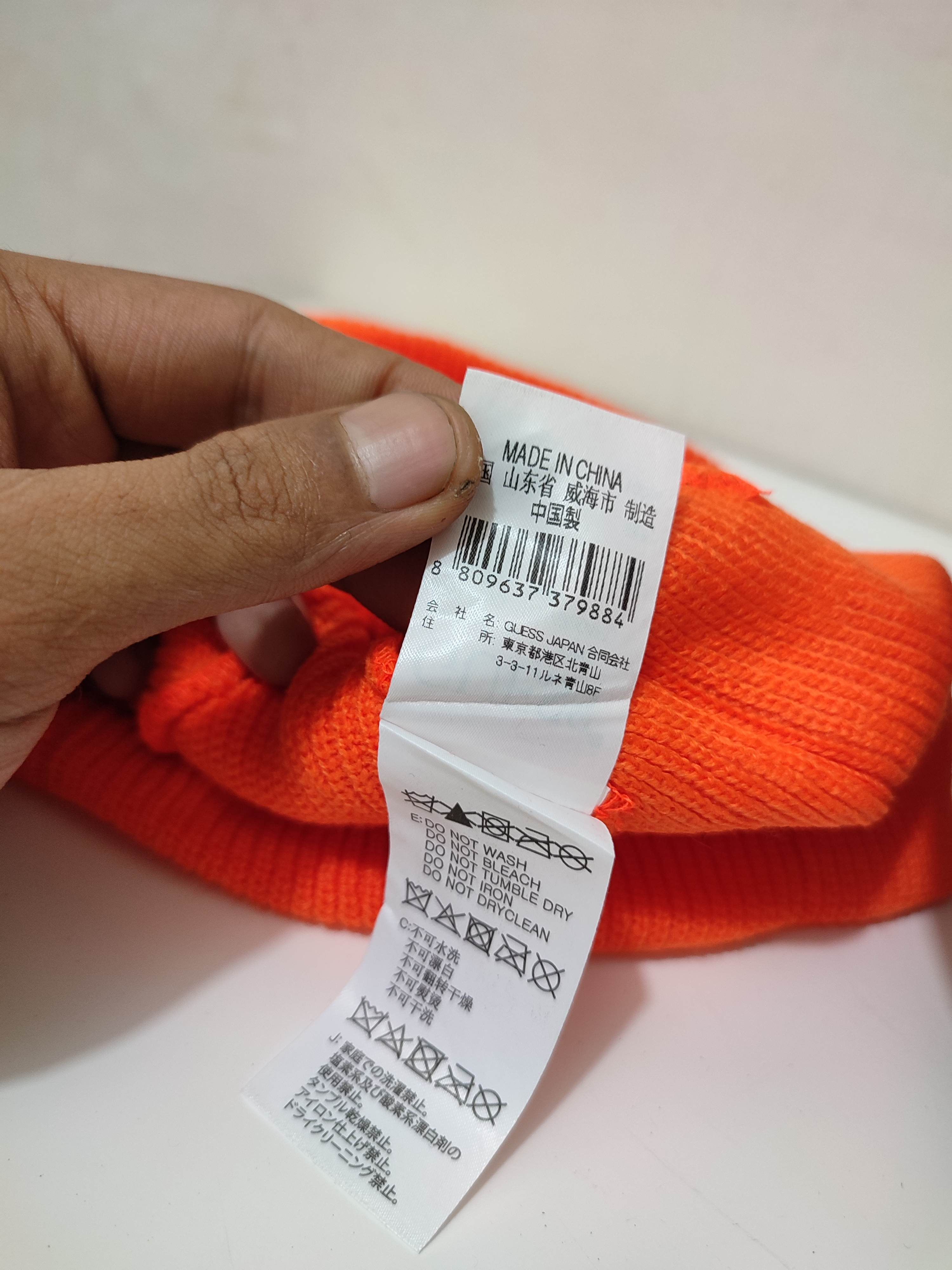 Guess Guess Orange Beanie Hats Size ONE SIZE - 8 Thumbnail