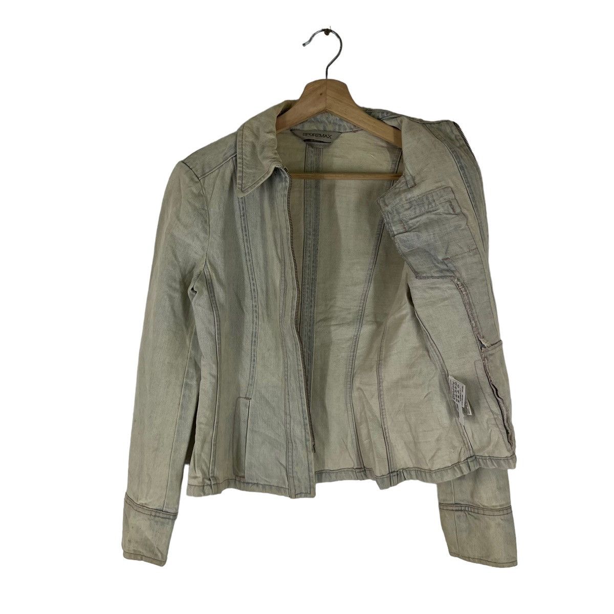 Japanese Brand VINTAGE SPORTMAX MADE IN ITALY PARACHUTE BIKER JACKET Size S / US 4 / IT 40 - 5 Thumbnail