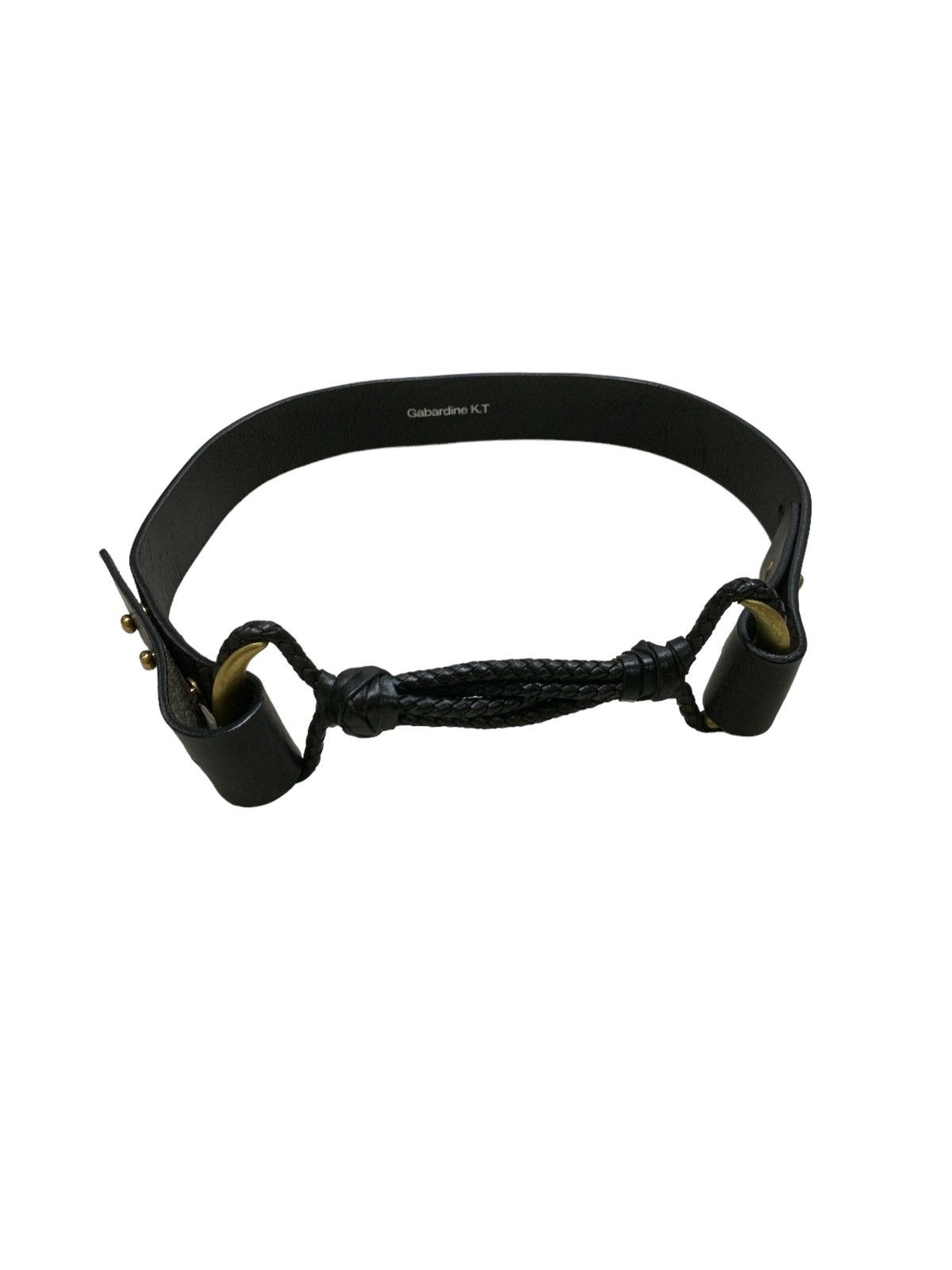 Japanese Brand GABARDINE BRAIDED BONDAGE LEATHER BELT Size 32 - 2 Thumbnail