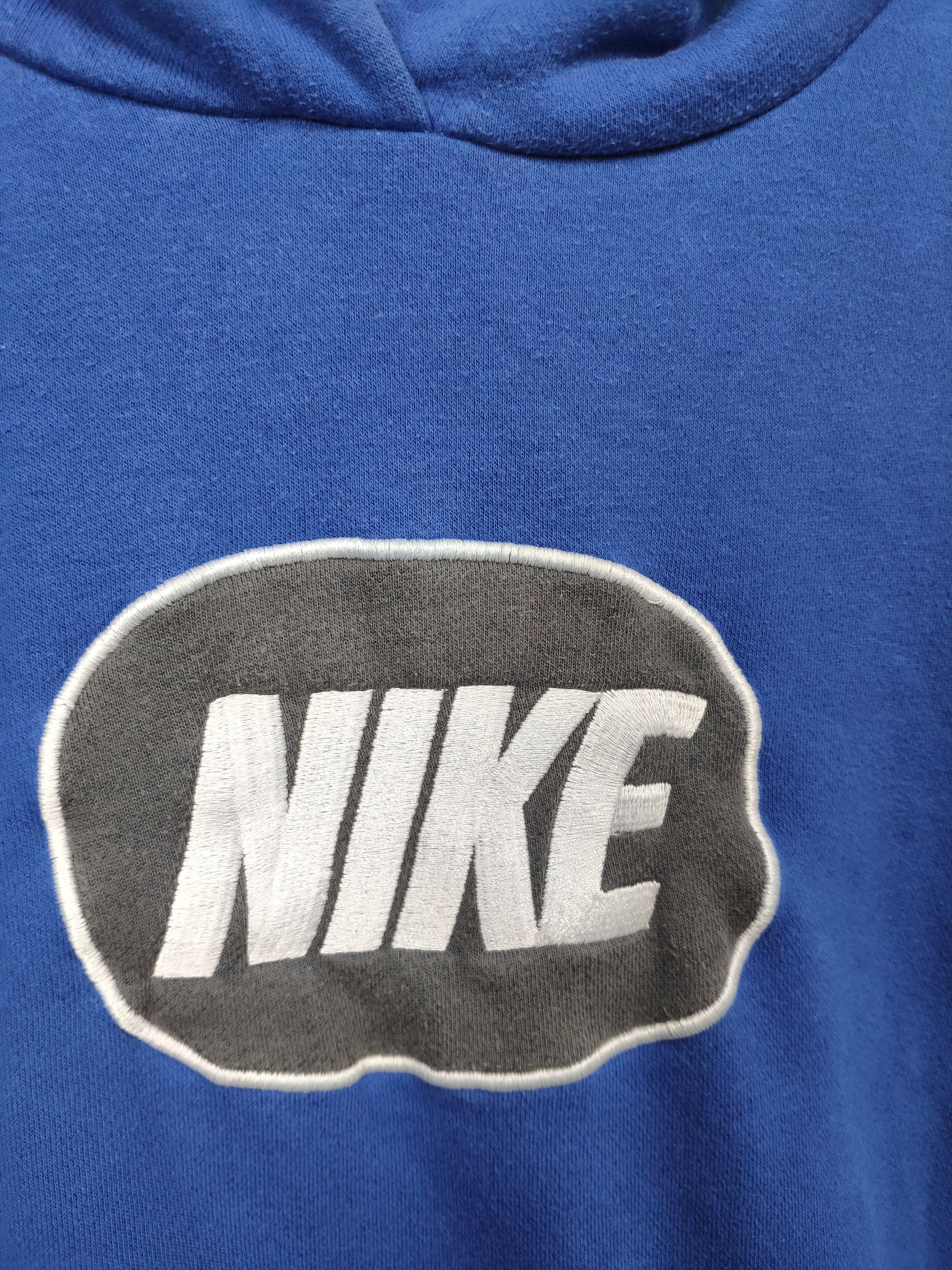 Nike × Vintage Nike vintage spellout hoodie blue sweatshirt 2000s Size US L / EU 52-54 / 3 - 5 Thumbnail