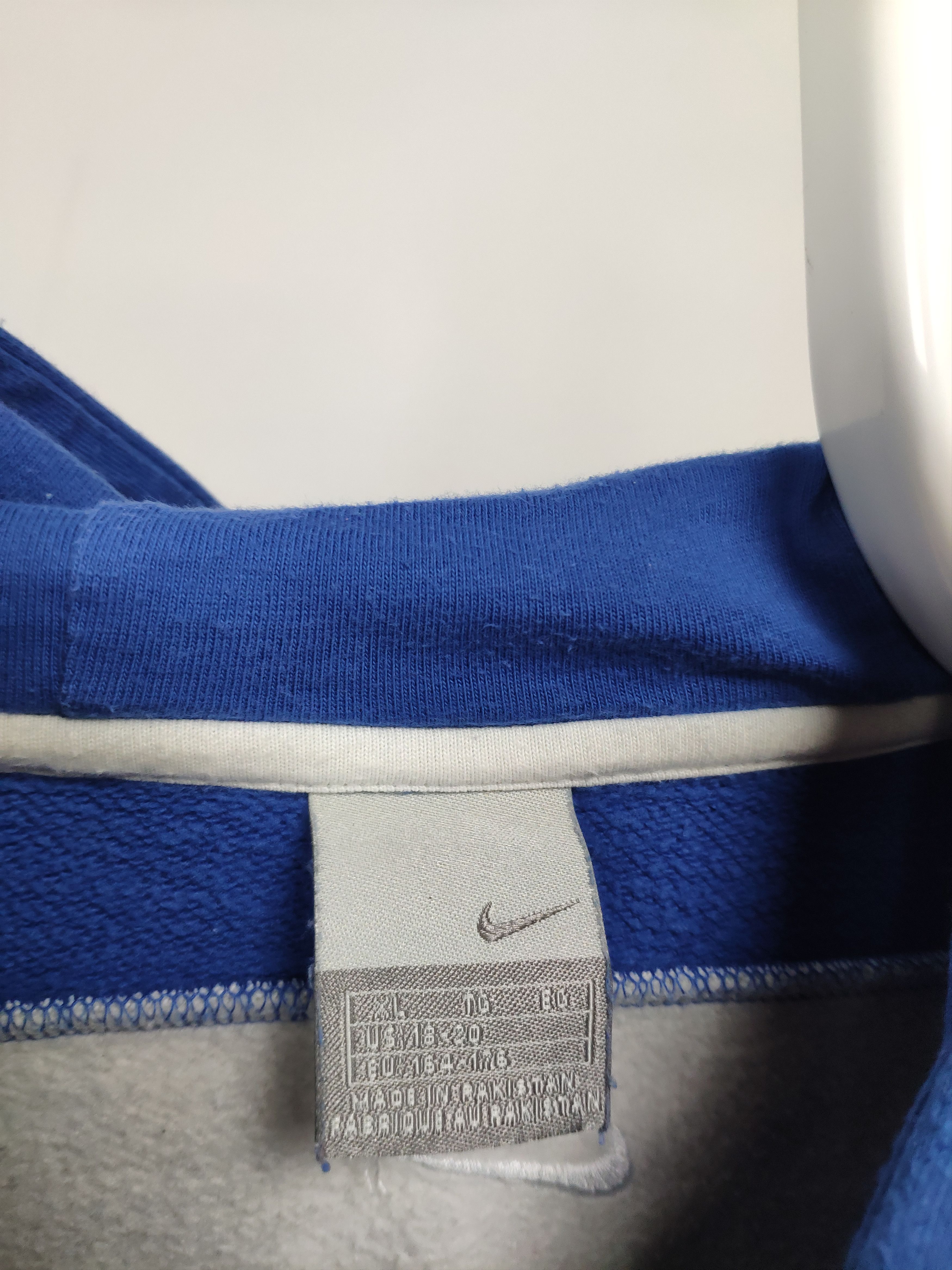 Nike × Vintage Nike vintage spellout hoodie blue sweatshirt 2000s Size US L / EU 52-54 / 3 - 6 Thumbnail
