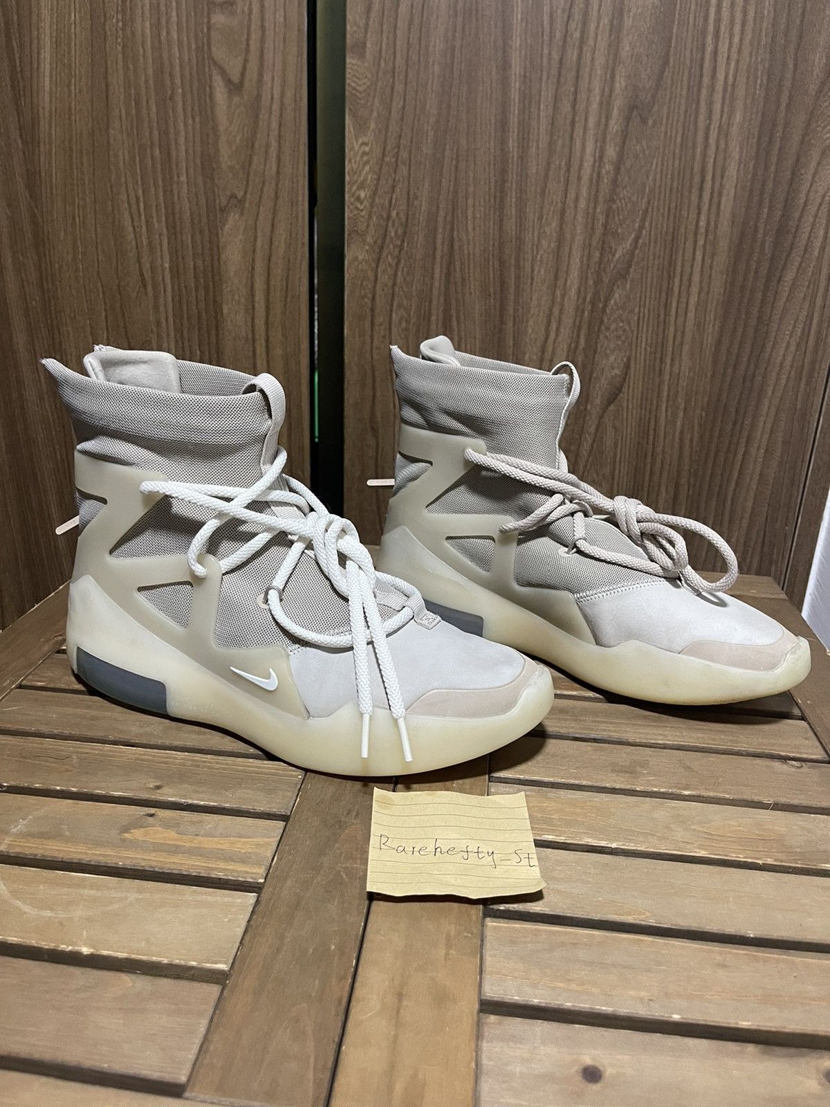 Nike Nike Air Fear of God 1 Oatmeal High 2019 size 8 | Grailed