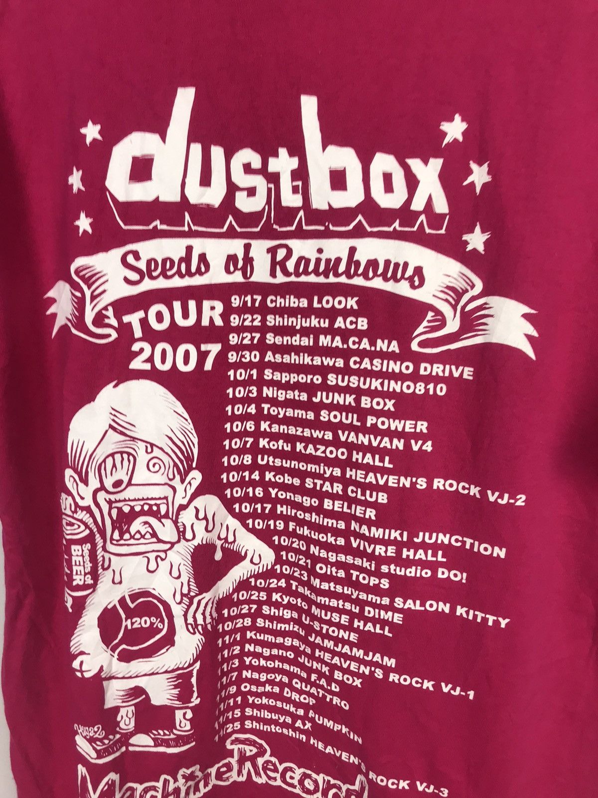 Apple × Band Tees Dushbox “seeds of rainbows” printed tour tshirt by appletee Size US M / EU 48-50 / 2 - 6 Thumbnail