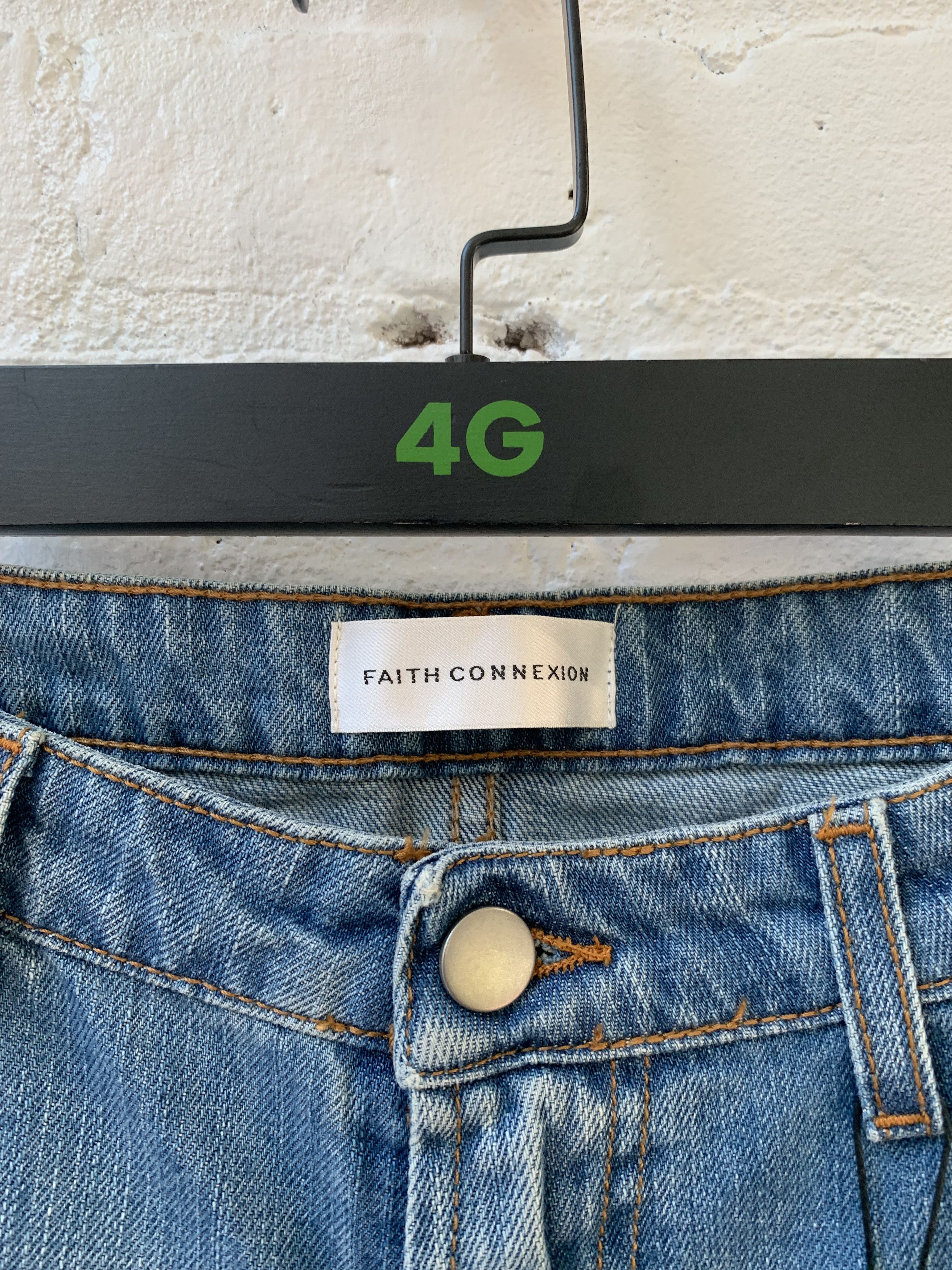 Faith Connexion Faith Connexion Thrashed Blue Jeans Size US 31 - 3 Thumbnail