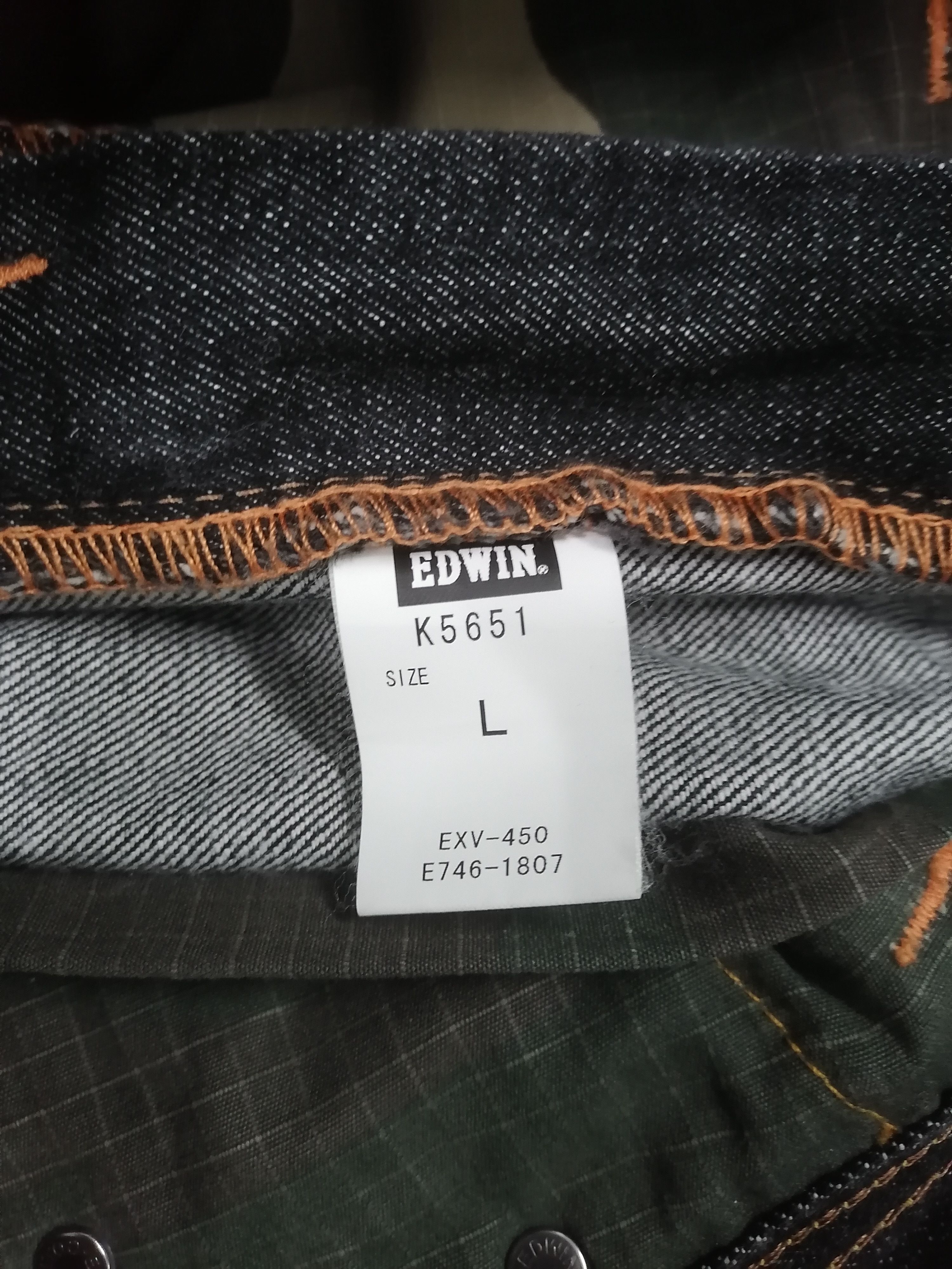 20471120 × Japanese Brand Edwin 505 Front Pocket Twist Denim Pants Size US 32 / EU 48 - 8 Thumbnail