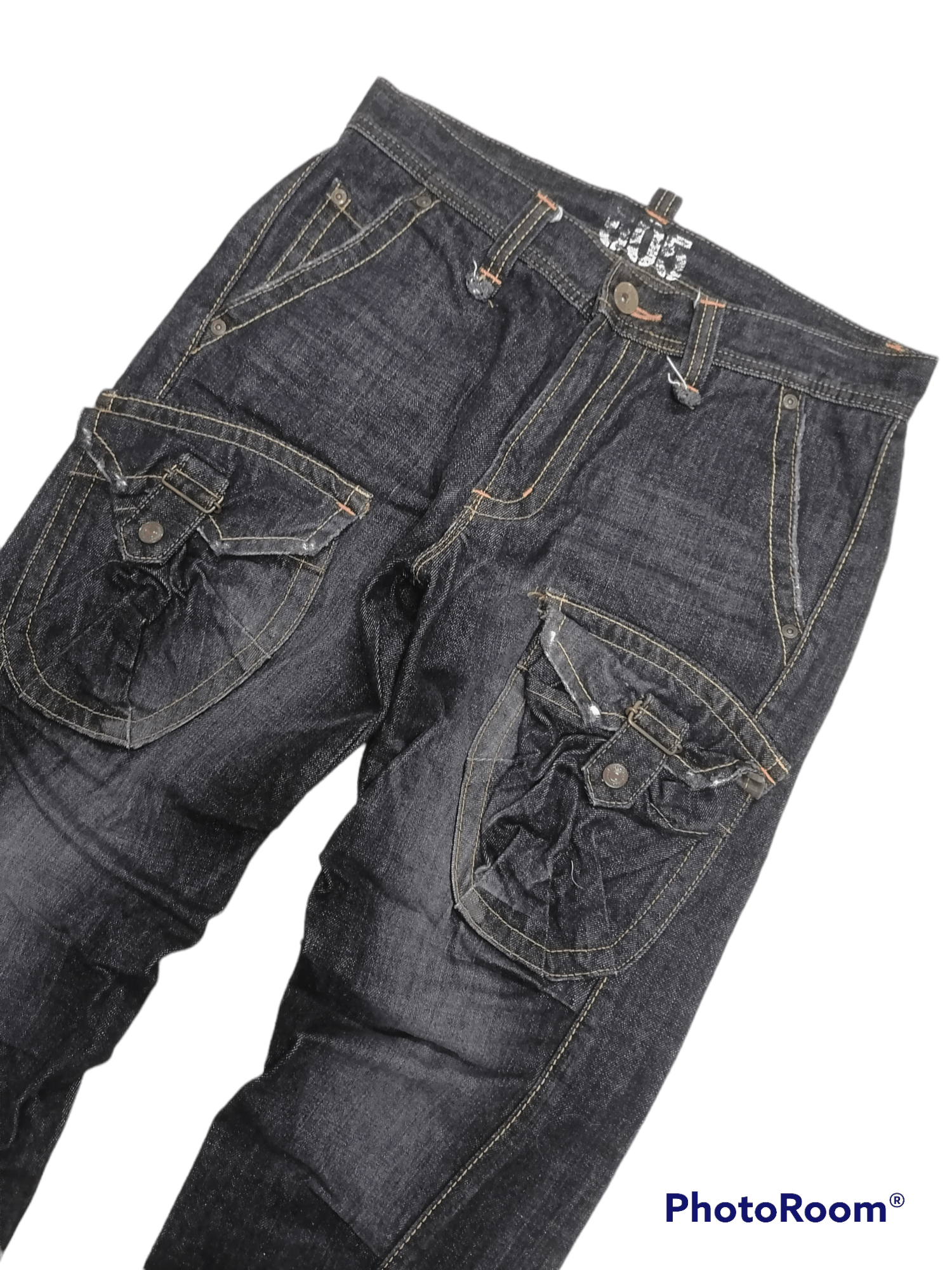 20471120 × Japanese Brand Edwin 505 Front Pocket Twist Denim Pants Size US 32 / EU 48 - 3 Thumbnail