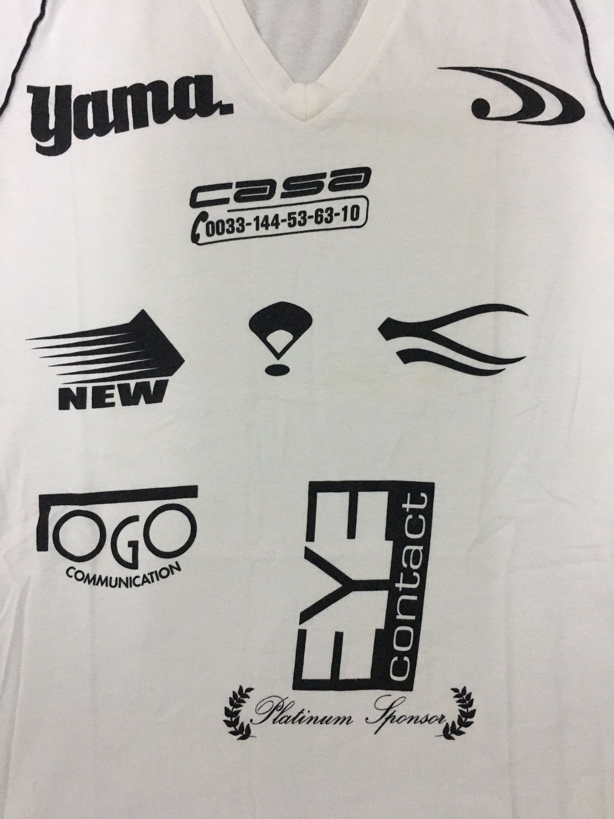 Maison Margiela Maison Martin Margiela v-neck tshirt full logo Size US S / EU 44-46 / 1 - 3 Thumbnail