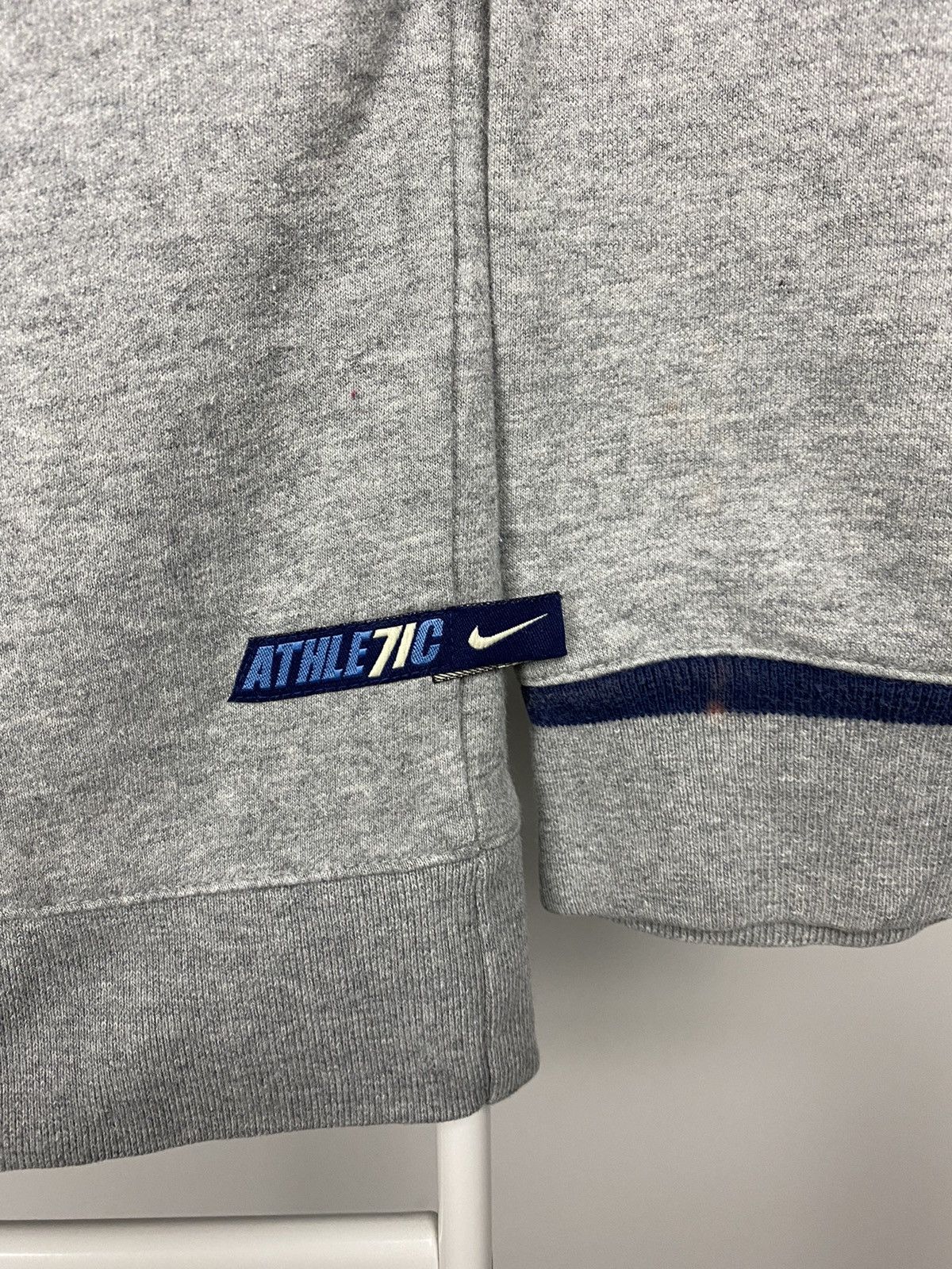Nike × Vintage Nike vintage spellout sweatshirt grey navy 2000s Y2K Size US S / EU 44-46 / 1 - 5 Thumbnail