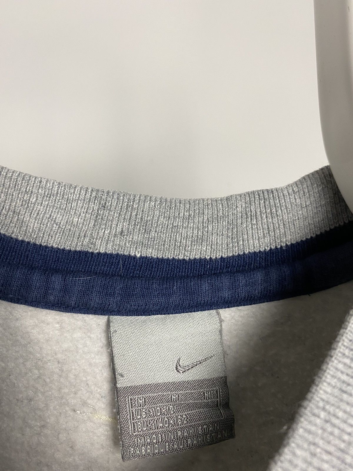 Nike × Vintage Nike vintage spellout sweatshirt grey navy 2000s Y2K Size US S / EU 44-46 / 1 - 4 Thumbnail