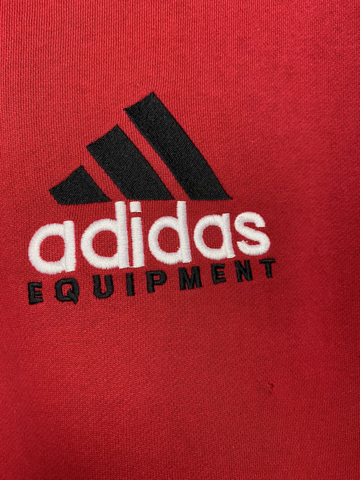 Adidas × Vintage Adidas EQT Equipment vintage 90s sweatshirt crewneck red Size US L / EU 52-54 / 3 - 3 Thumbnail
