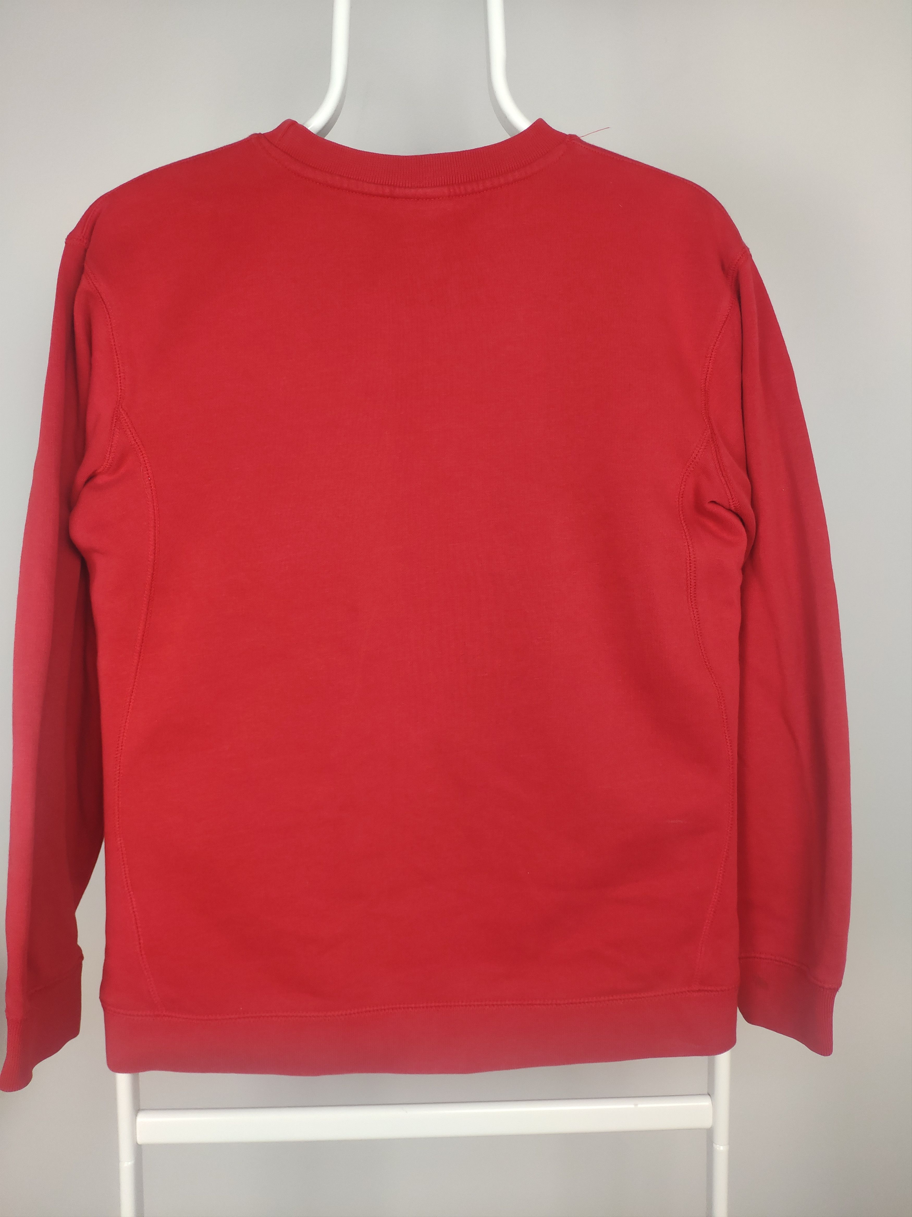 Nike × Vintage Nike vintage sweatshirt big center swoosh white on red 2000s Size US S / EU 44-46 / 1 - 9 Thumbnail