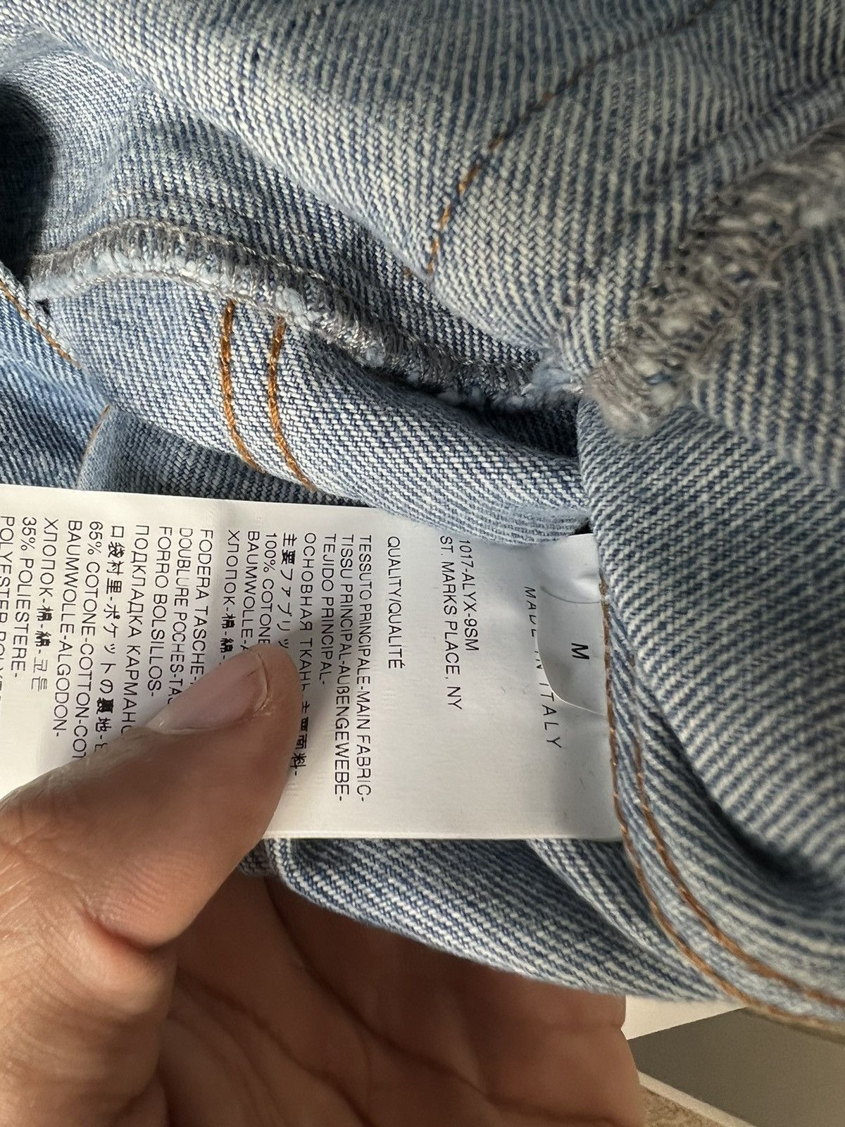 1017 ALYX 9SM 1017 ALYX 9SM Logo Denim Jacket Size US M / EU 48-50 / 2 - 8 Thumbnail