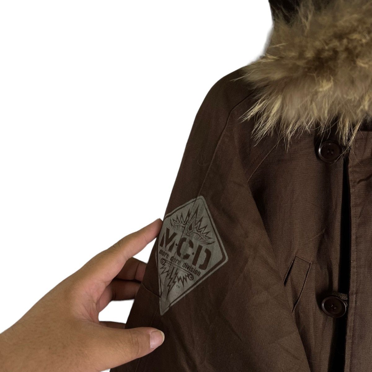 Japanese Brand VINTAGE PARKA JACKET MCD VISION MINK FUR HOODIE MILITARY Size US XL / EU 56 / 4 - 3 Thumbnail