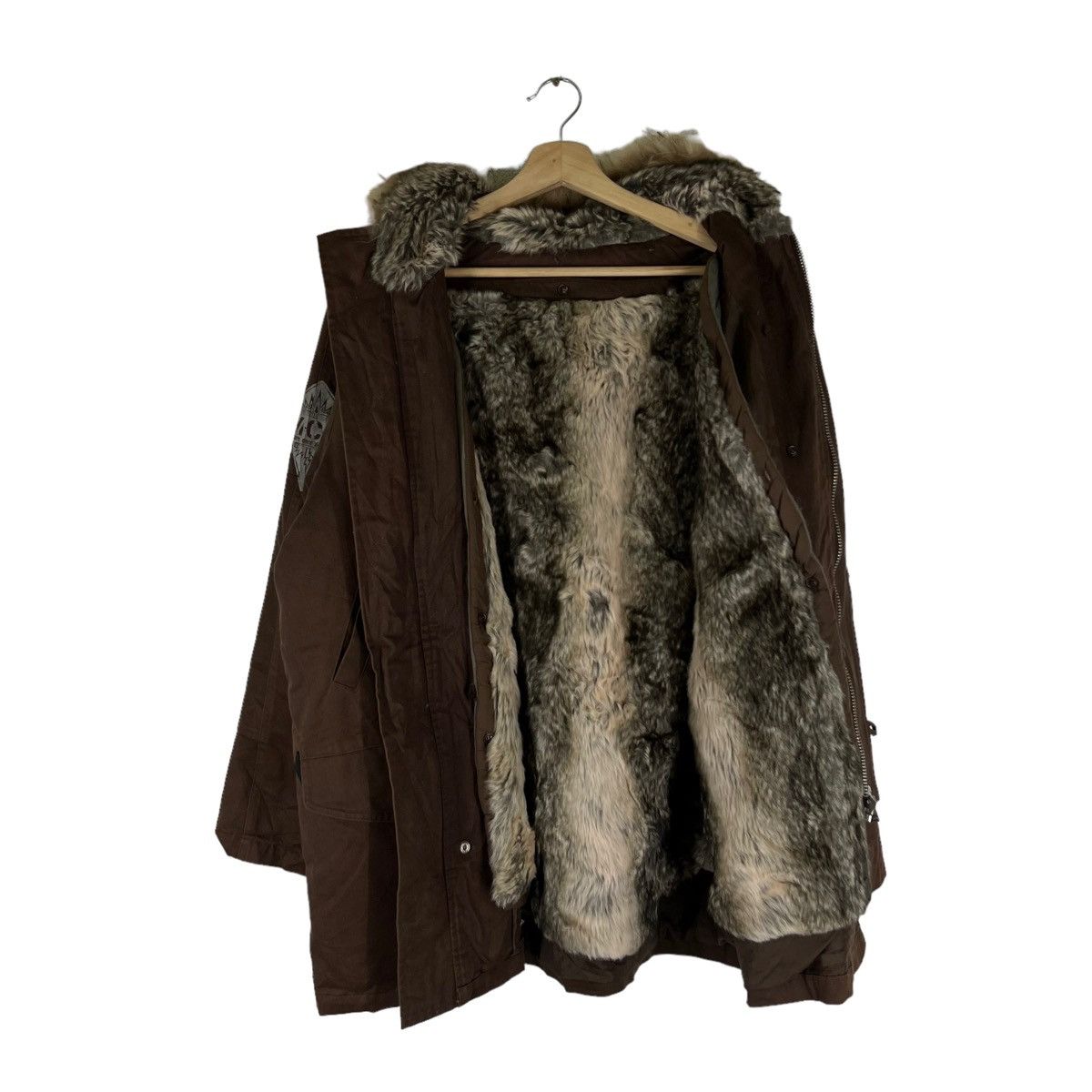 Japanese Brand VINTAGE PARKA JACKET MCD VISION MINK FUR HOODIE MILITARY Size US XL / EU 56 / 4 - 14 Thumbnail