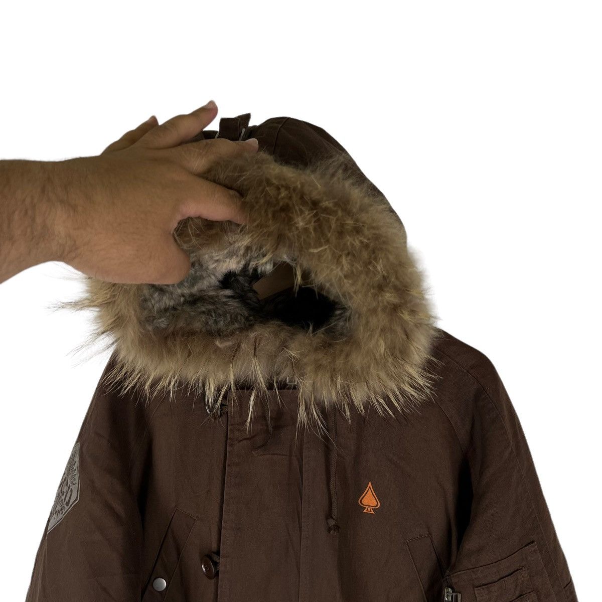 Japanese Brand VINTAGE PARKA JACKET MCD VISION MINK FUR HOODIE MILITARY Size US XL / EU 56 / 4 - 4 Thumbnail