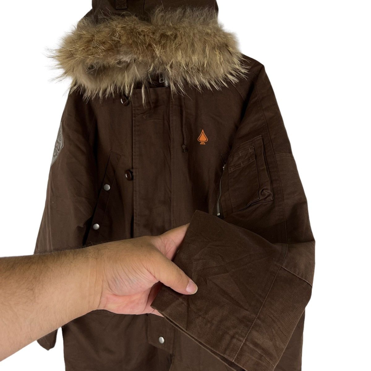 Japanese Brand VINTAGE PARKA JACKET MCD VISION MINK FUR HOODIE MILITARY Size US XL / EU 56 / 4 - 8 Thumbnail