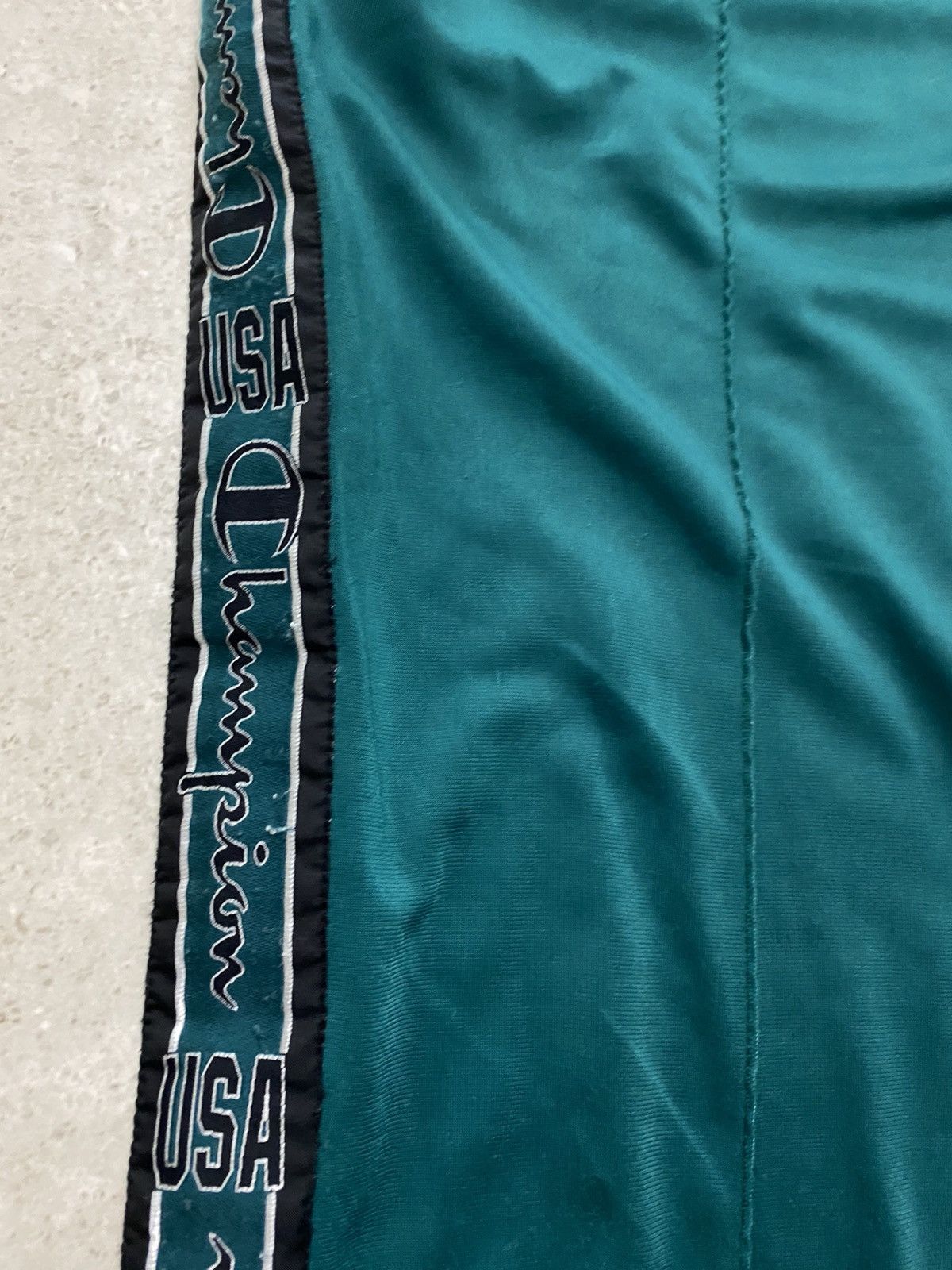 Champion × Vintage Champion USA vintage side stripe green sweat track pants Size US 32 / EU 48 - 7 Thumbnail
