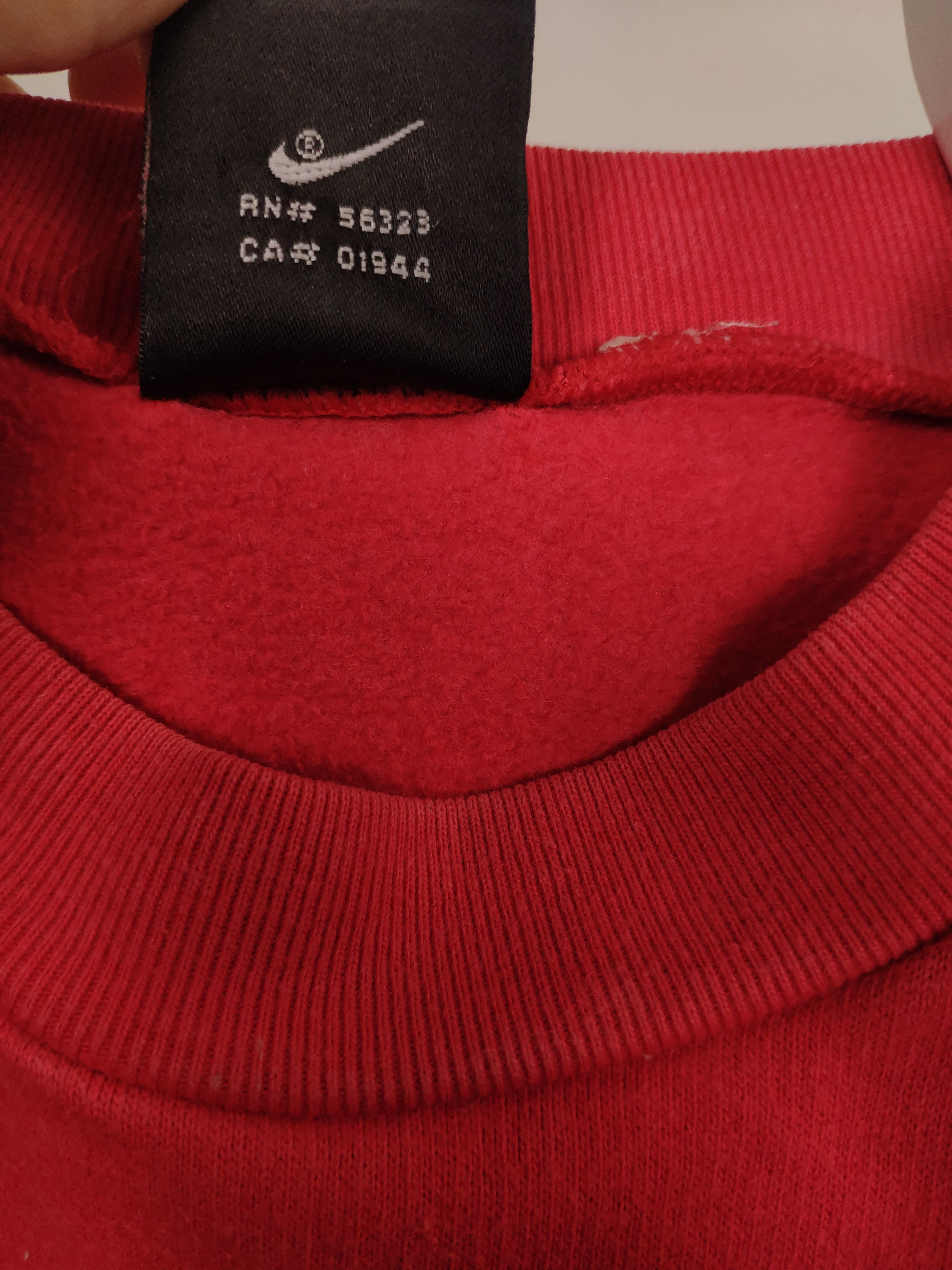 Jordan Brand × Nike × Vintage Nike Jordan vintage spellout sweatshirt red rare 90s Size US S / EU 44-46 / 1 - 7 Thumbnail