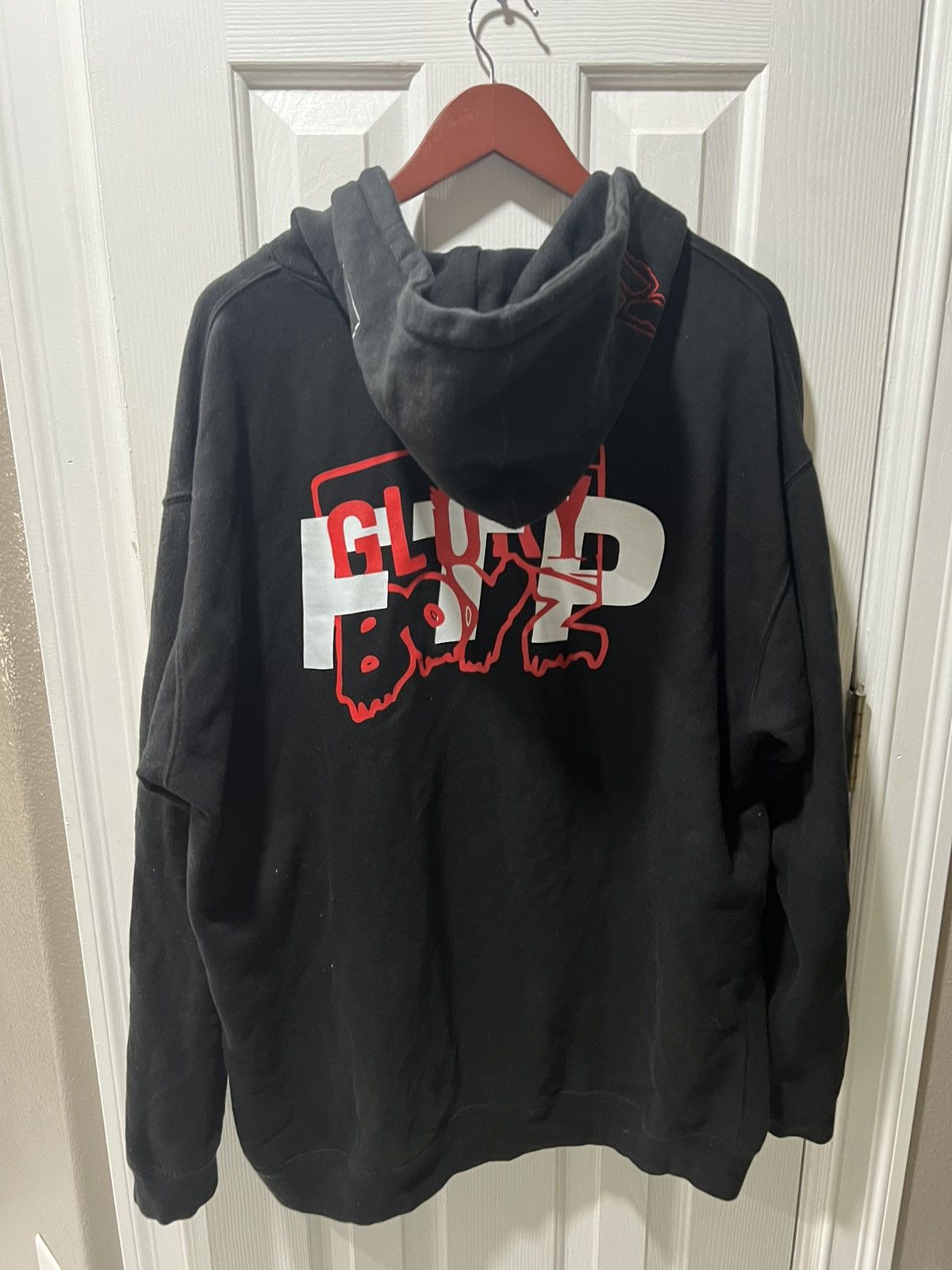 image of Fuck The Population x Glo Gang Ftp X Glo Gang Hoodie in Black, Men's (Size XL)