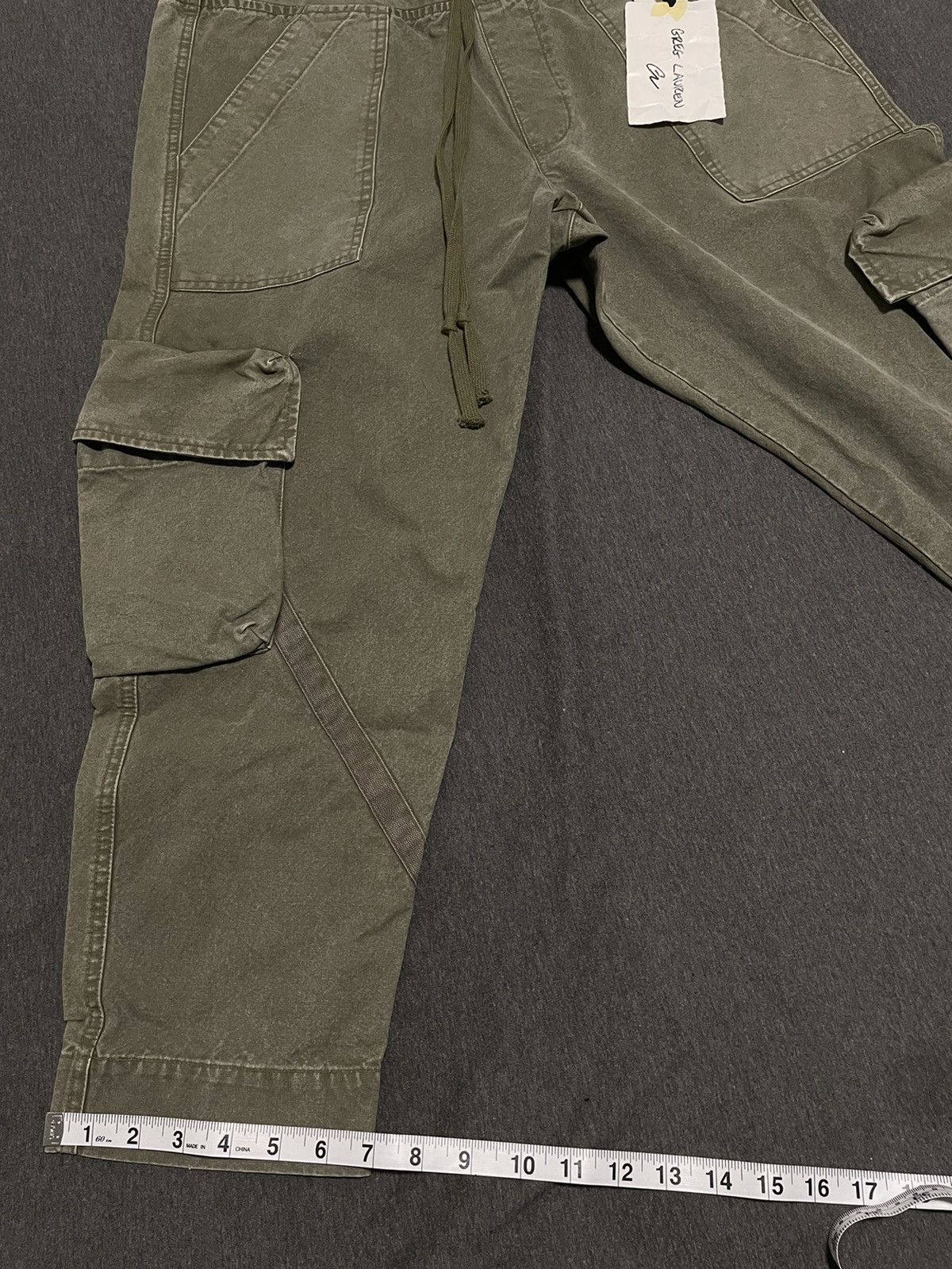 Greg Lauren Greg Lauren Army Tent Cropped Cargo Trousers Size US 32 / EU 48 - 7 Thumbnail