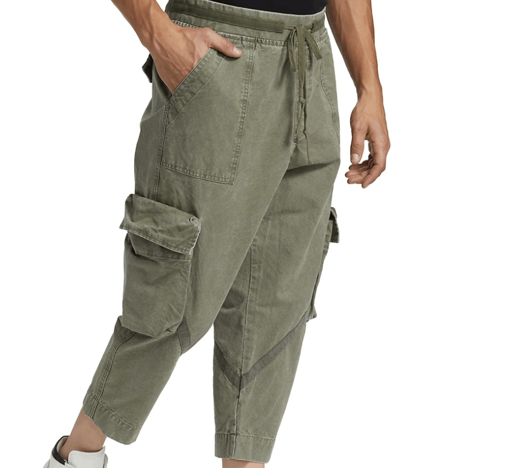 Greg Lauren Greg Lauren Army Tent Cropped Cargo Trousers Size US 32 / EU 48 - 4 Thumbnail