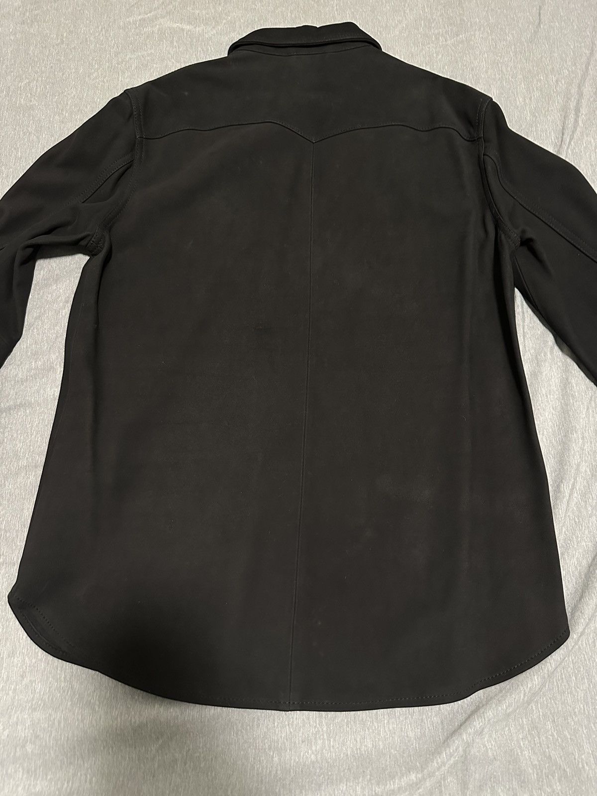 Allsaints Leather Long Sleeve Shirt Size US M / EU 48-50 / 2 - 2 Thumbnail