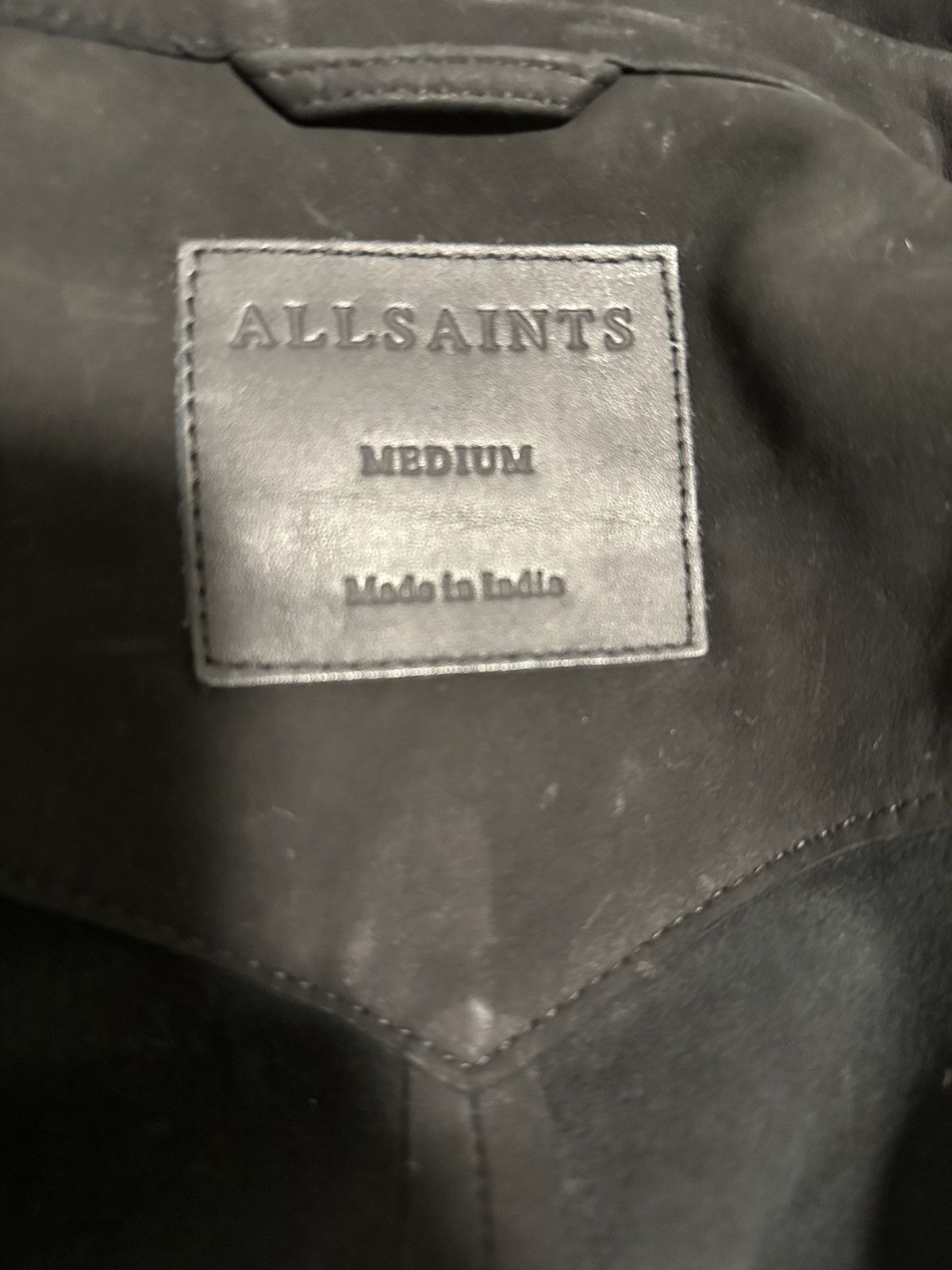 Allsaints Leather Long Sleeve Shirt Size US M / EU 48-50 / 2 - 6 Thumbnail