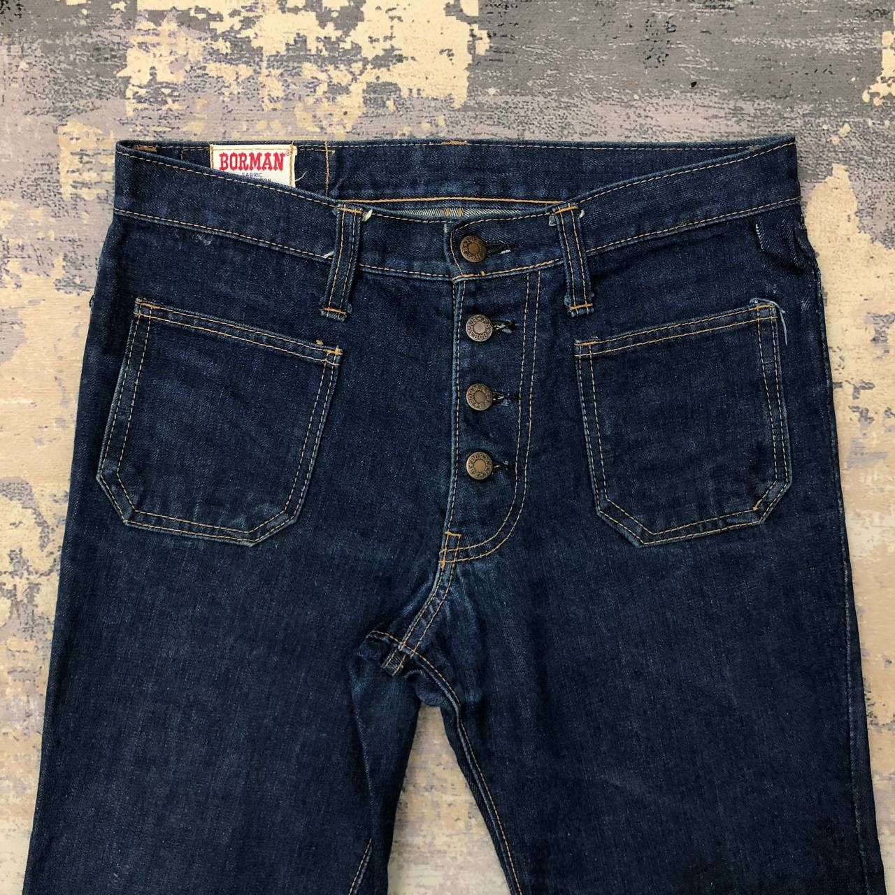 Vintage P197 VTG BORMAN FLARED DENIM Size US 32 / EU 48 - 3 Thumbnail