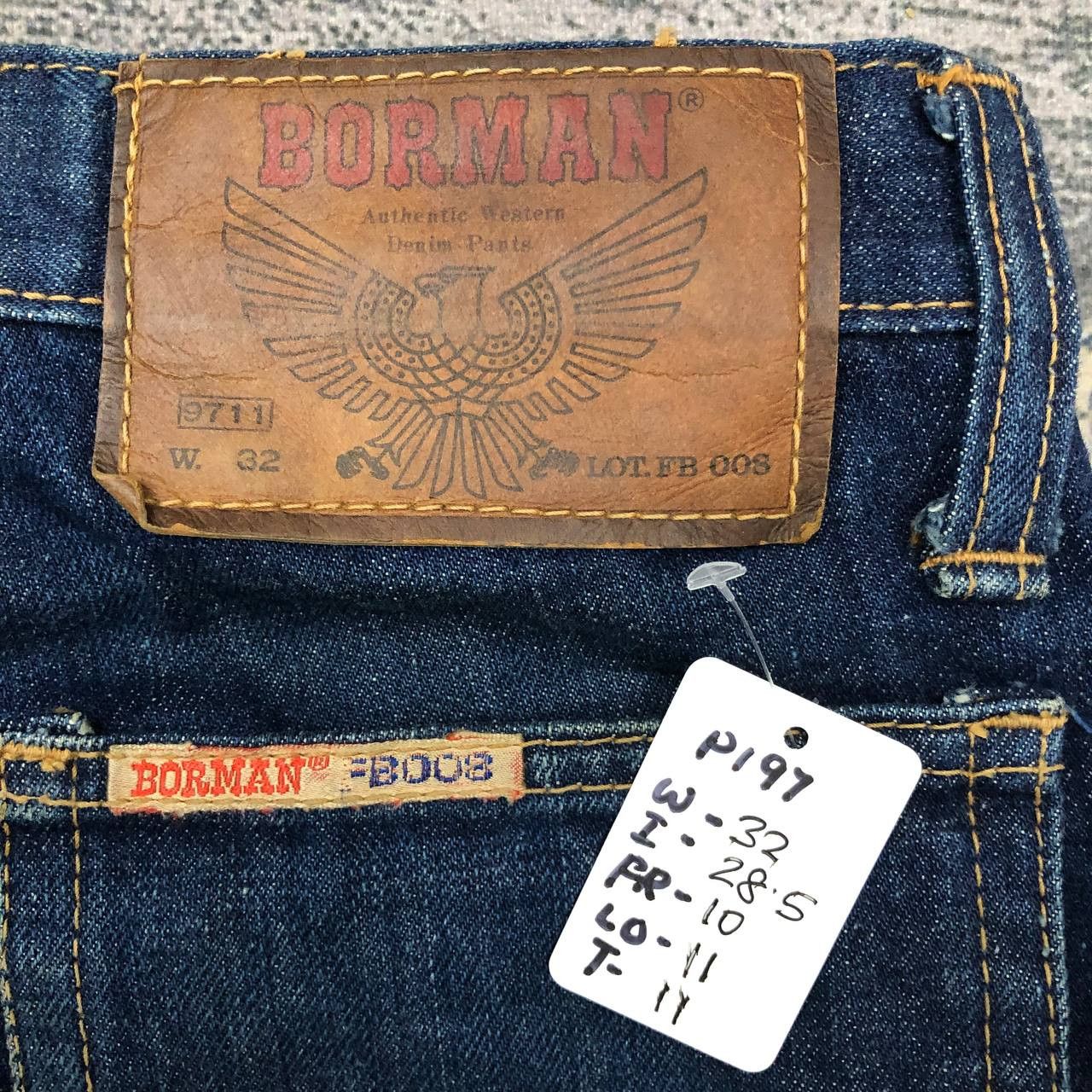 Vintage P197 VTG BORMAN FLARED DENIM Size US 32 / EU 48 - 9 Thumbnail