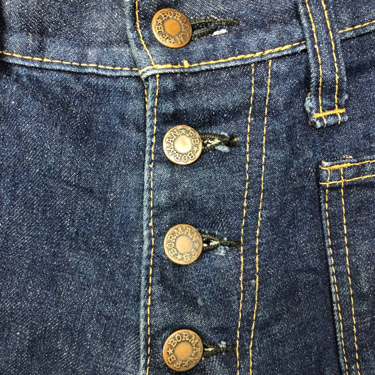 Vintage P197 VTG BORMAN FLARED DENIM Size US 32 / EU 48 - 6 Thumbnail