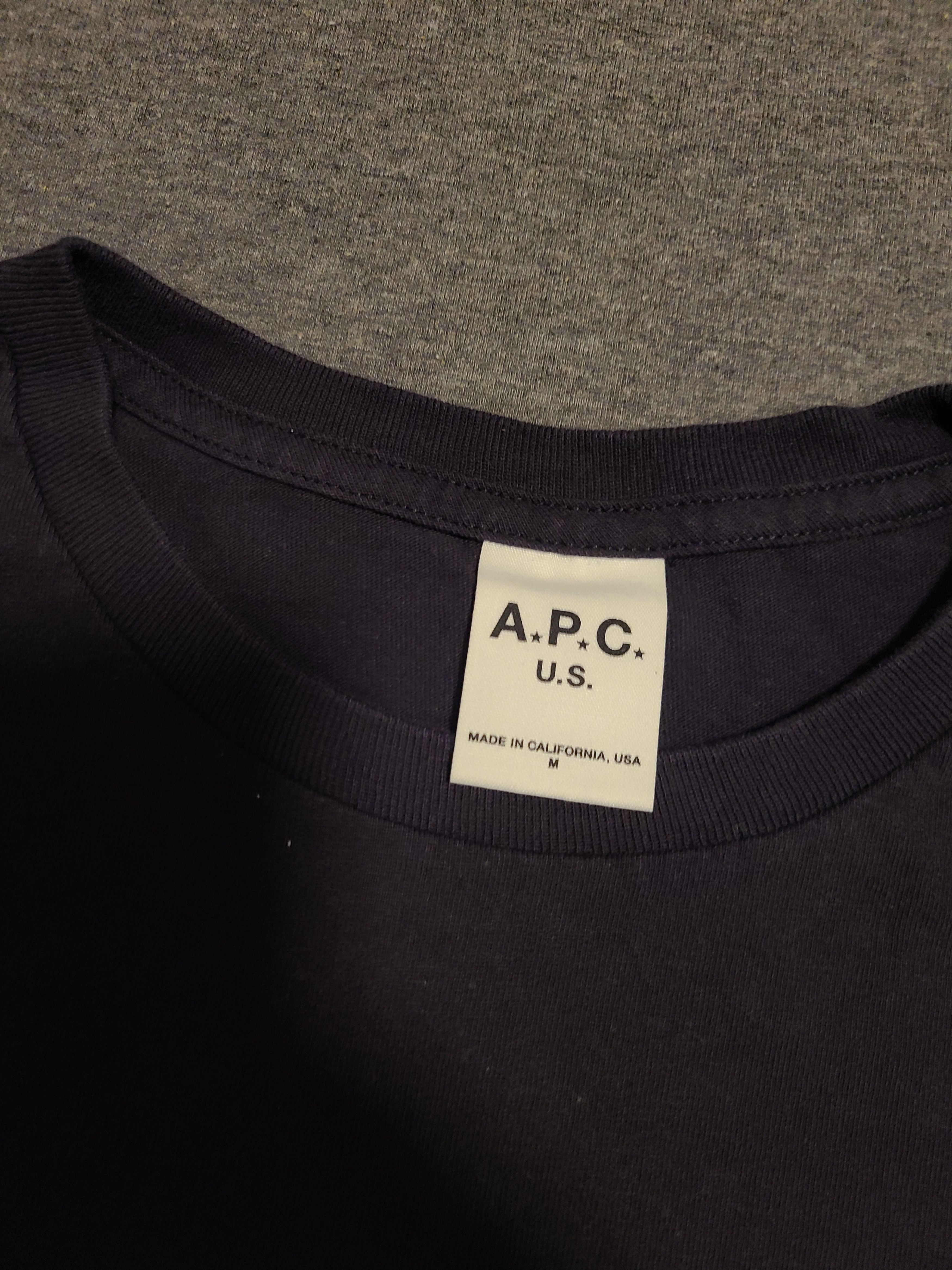 A.P.C. A.P.C Navy T-shirt Size US M / EU 48-50 / 2 - 4 Thumbnail
