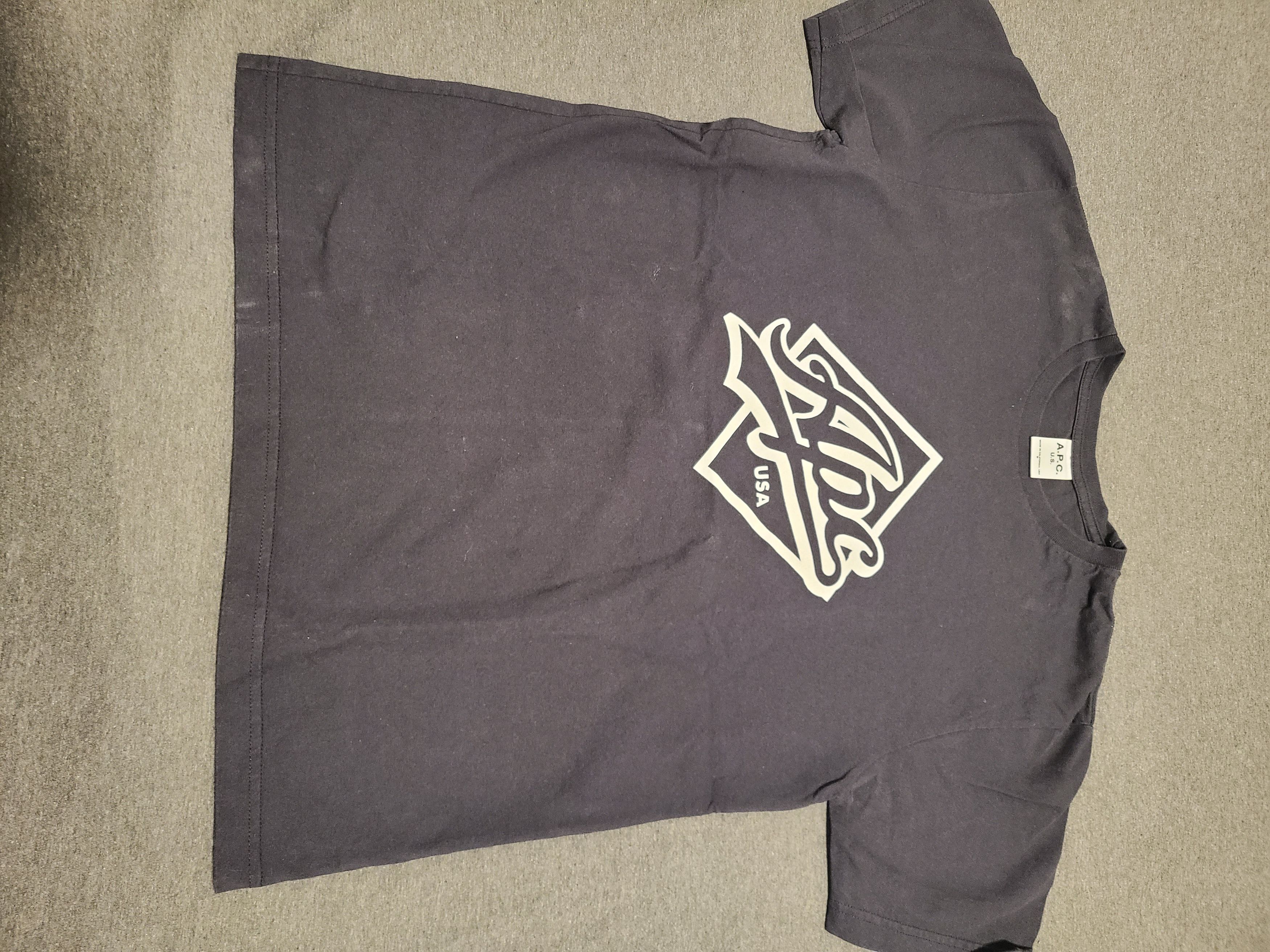 A.P.C. A.P.C Navy T-shirt Size US M / EU 48-50 / 2 - 1 Thumbnail