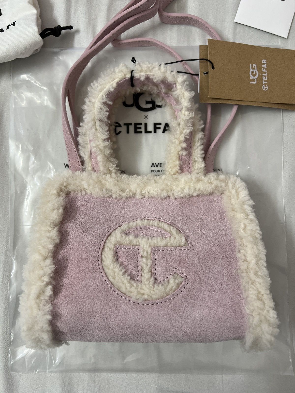 Telfar Ugg x Telfar Small Shopper Shopping Mini Bag Purse Pink Size ONE SIZE - 2 Thumbnail