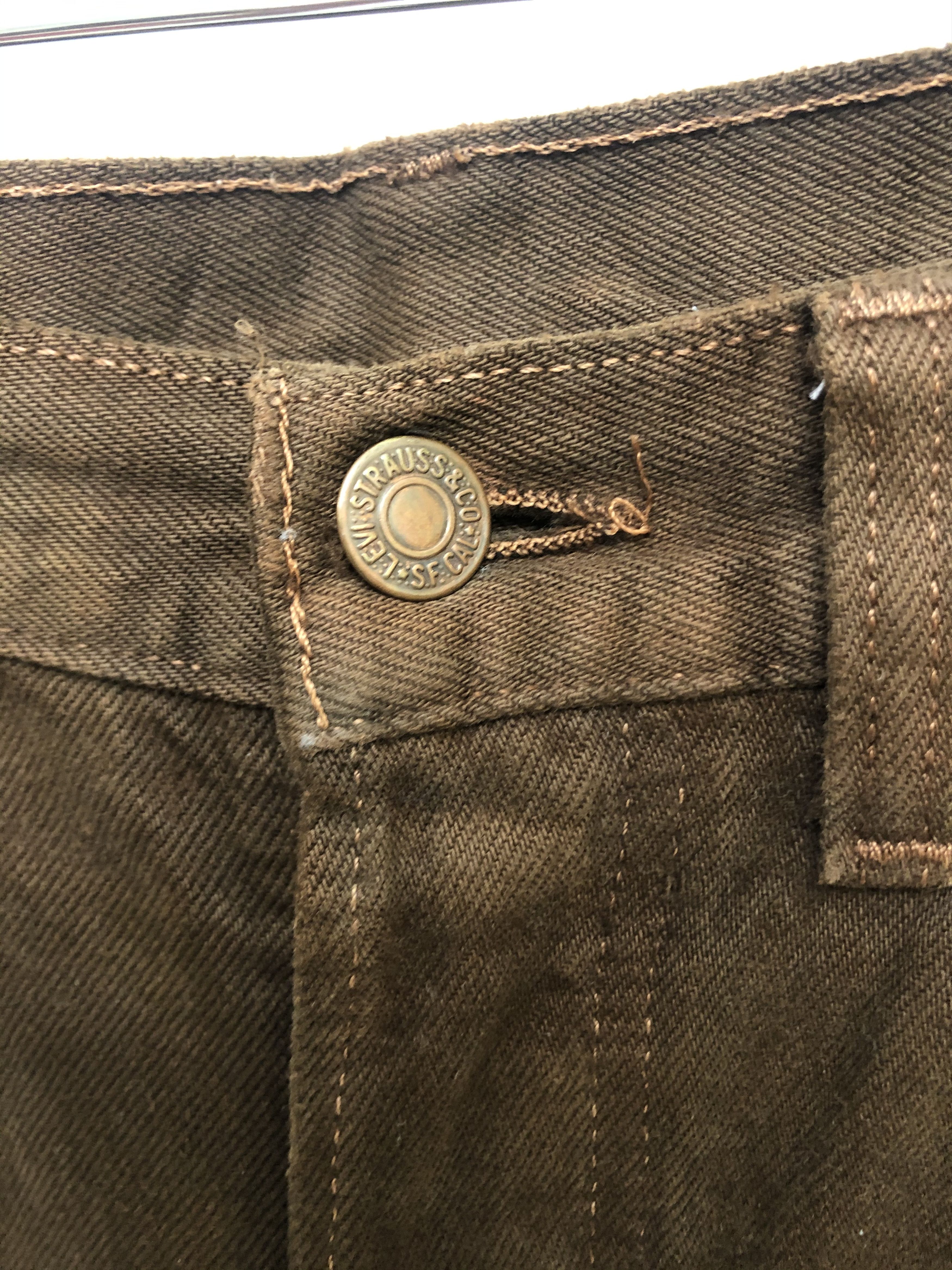 Levi's Vintage Late 80's Levis 501 Brown Tie Dye Jeans Size US 30 / EU 46 - 8 Thumbnail