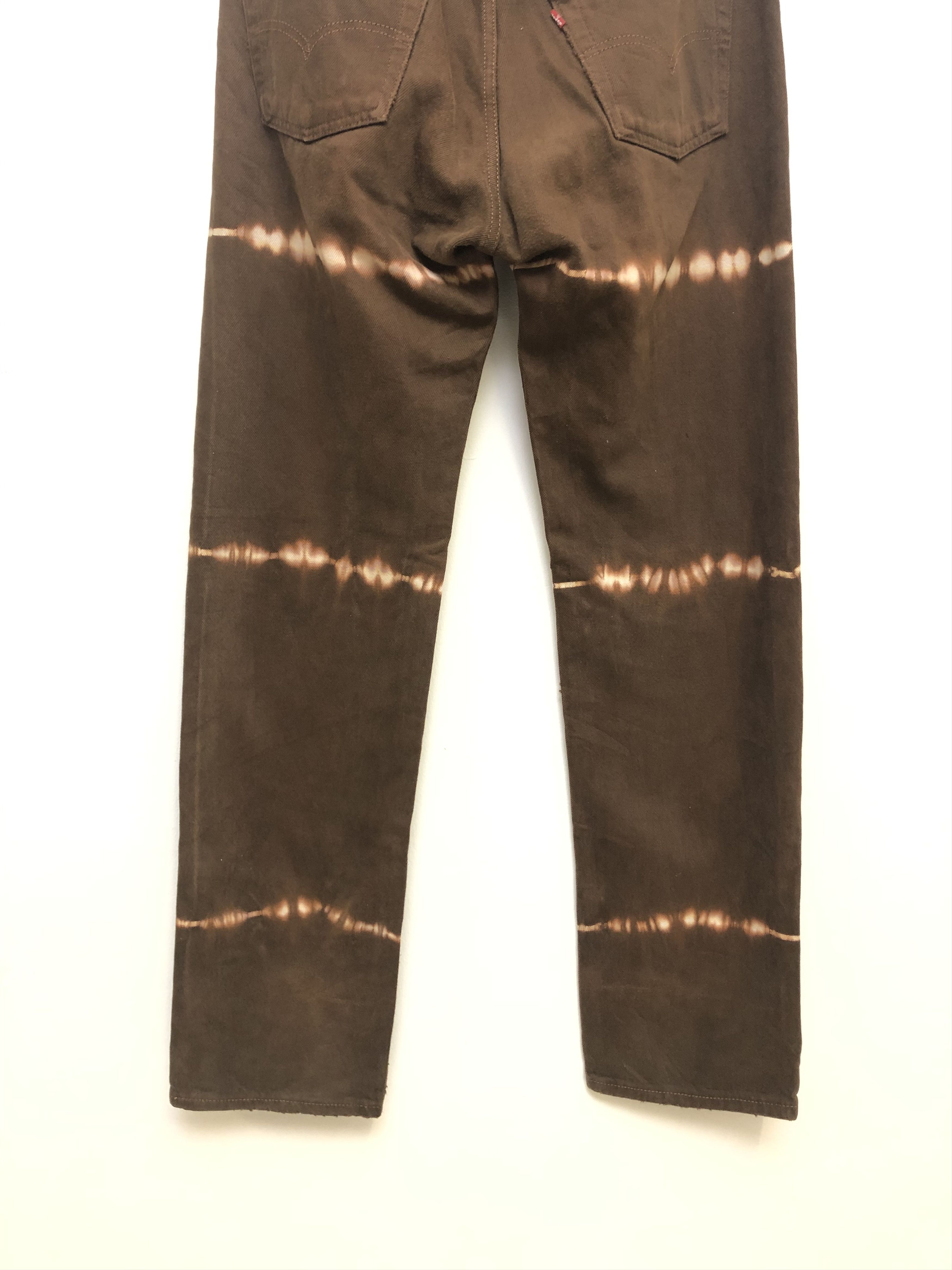 Levi's Vintage Late 80's Levis 501 Brown Tie Dye Jeans Size US 30 / EU 46 - 7 Thumbnail