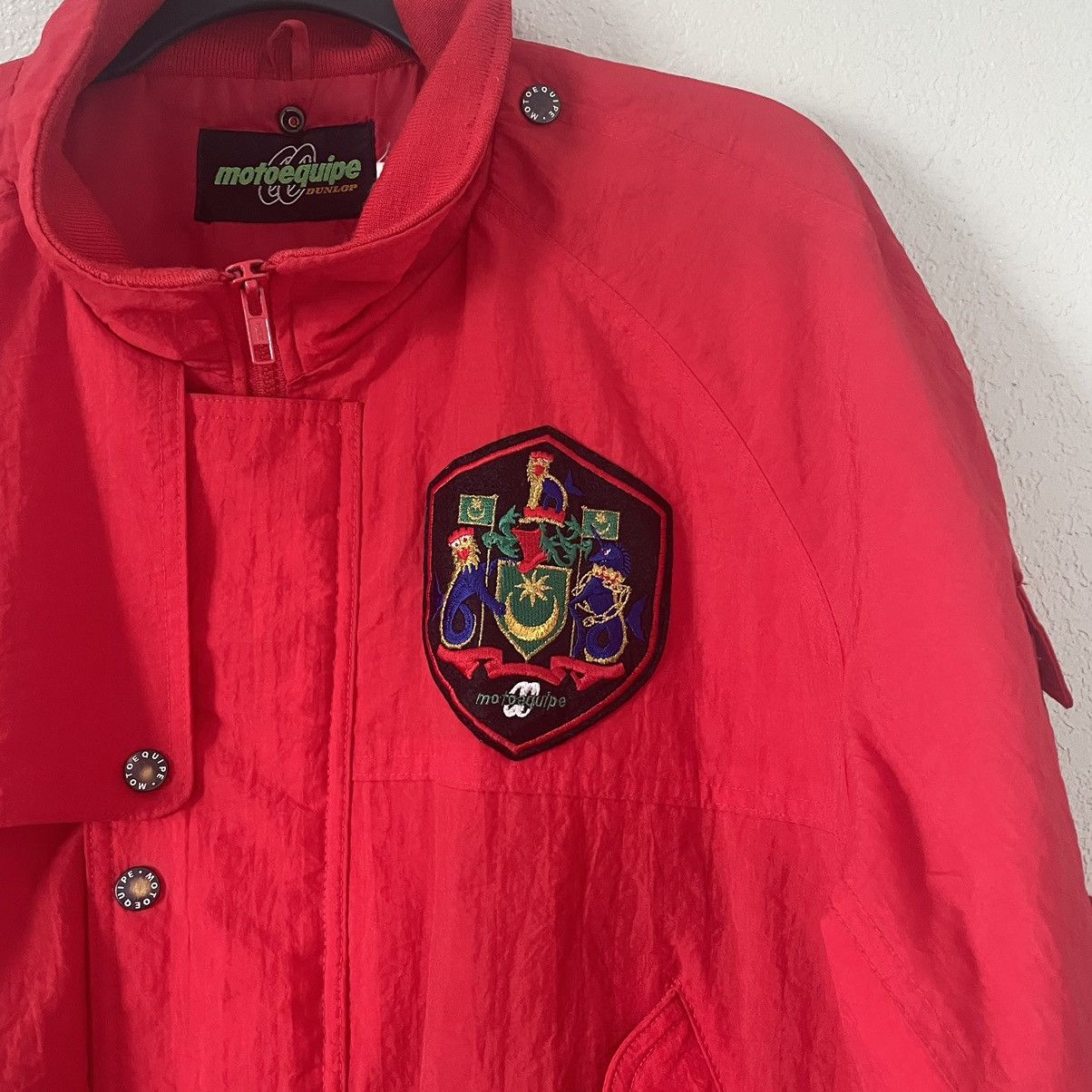Dunlop × Vintage 90s Akira Style Moto Jacket Size US L / EU 52-54 / 3 - 7 Thumbnail