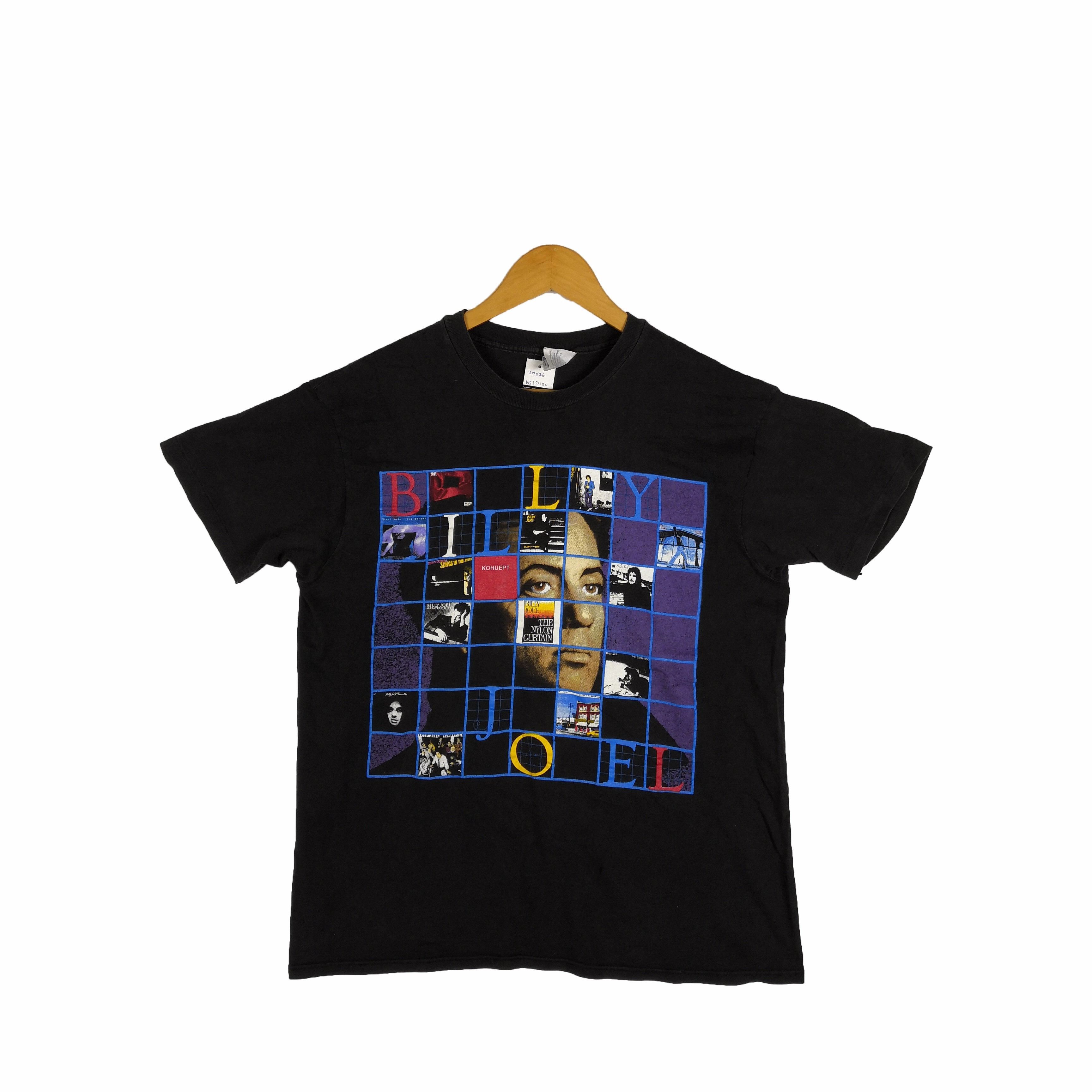 Band Tees × Vintage Vintage 90s Billy Joel T Shirt Store Front Tour Tees Size US M / EU 48-50 / 2 - 1 Thumbnail