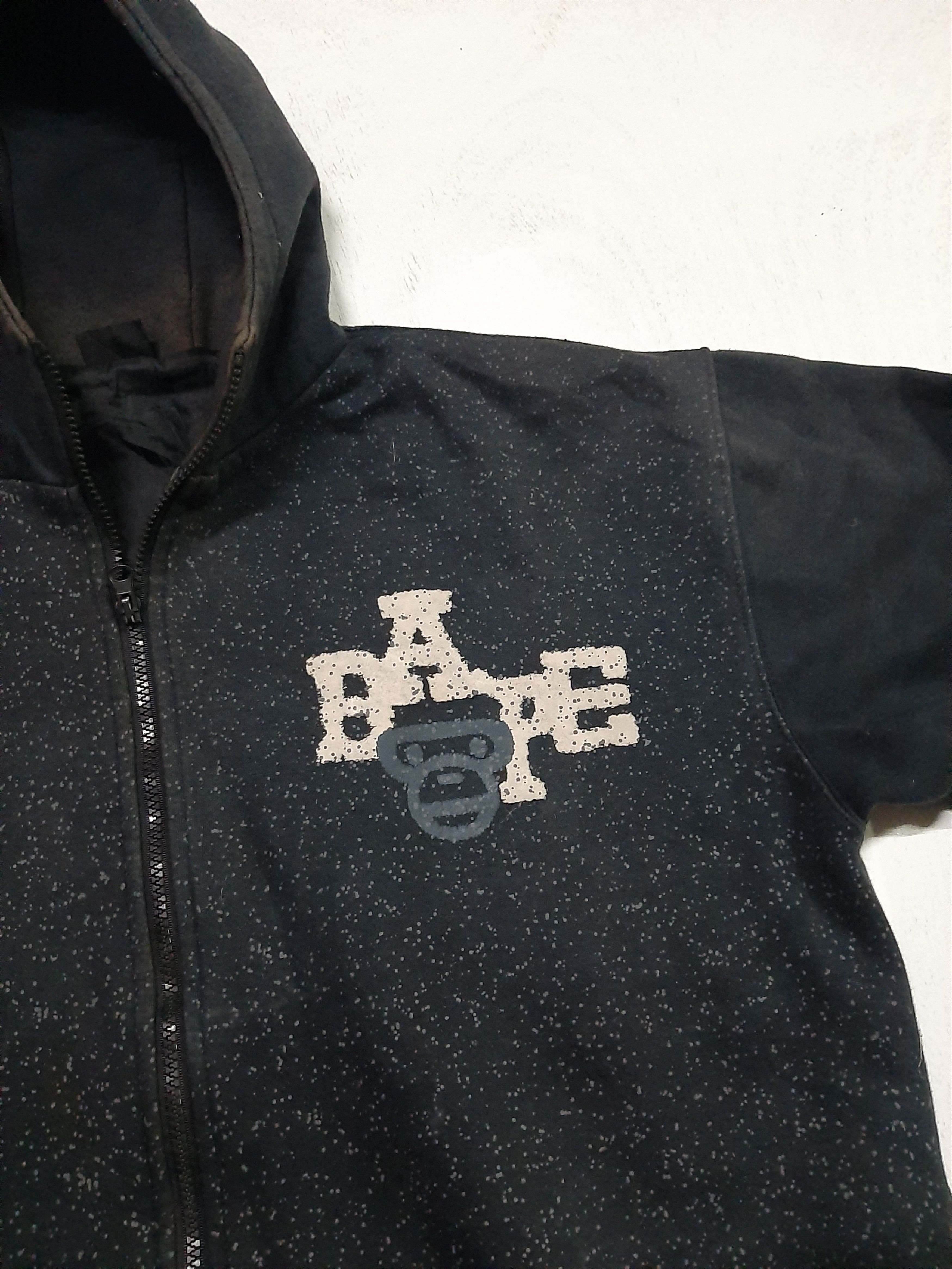 Japanese Brand VINTAGE EARLY 2K POWER TO THE PEOPLE ZIPER HOODED BAPE LOGO Size US L / EU 52-54 / 3 - 3 Thumbnail