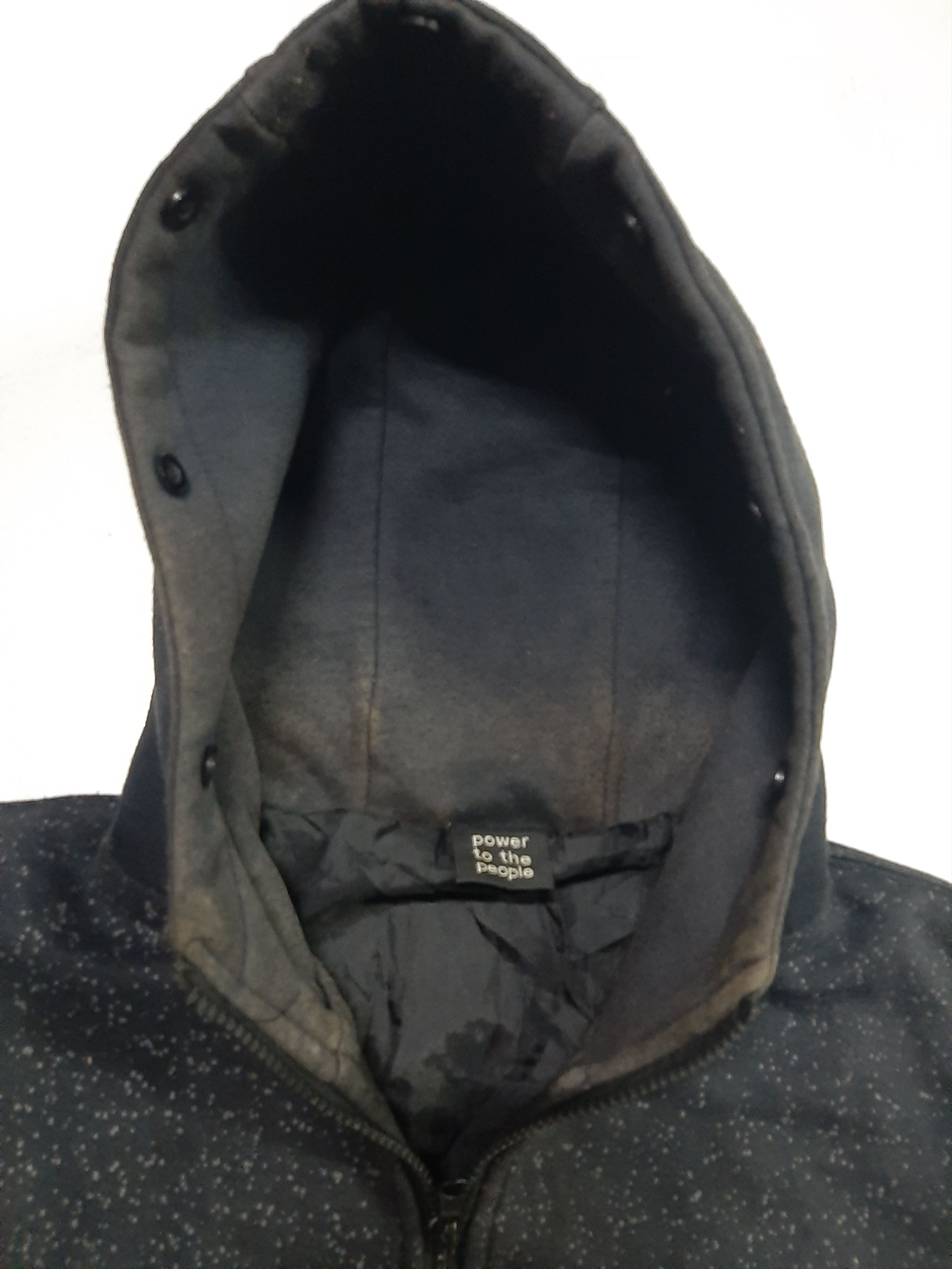 Japanese Brand VINTAGE EARLY 2K POWER TO THE PEOPLE ZIPER HOODED BAPE LOGO Size US L / EU 52-54 / 3 - 6 Thumbnail