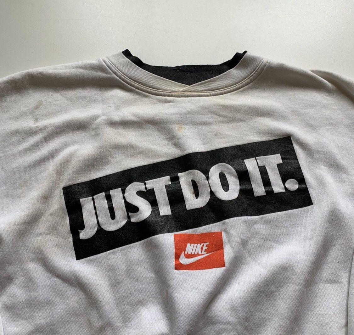 Nike Vintage 1990s Nike Just Do It Graphic Crewneck Men's Medium Size US M / EU 48-50 / 2 - 2 Thumbnail