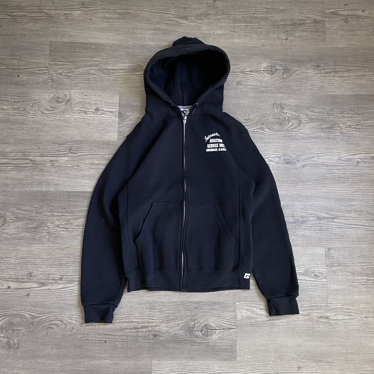 Russell Hoodie Black Vintage | Grailed