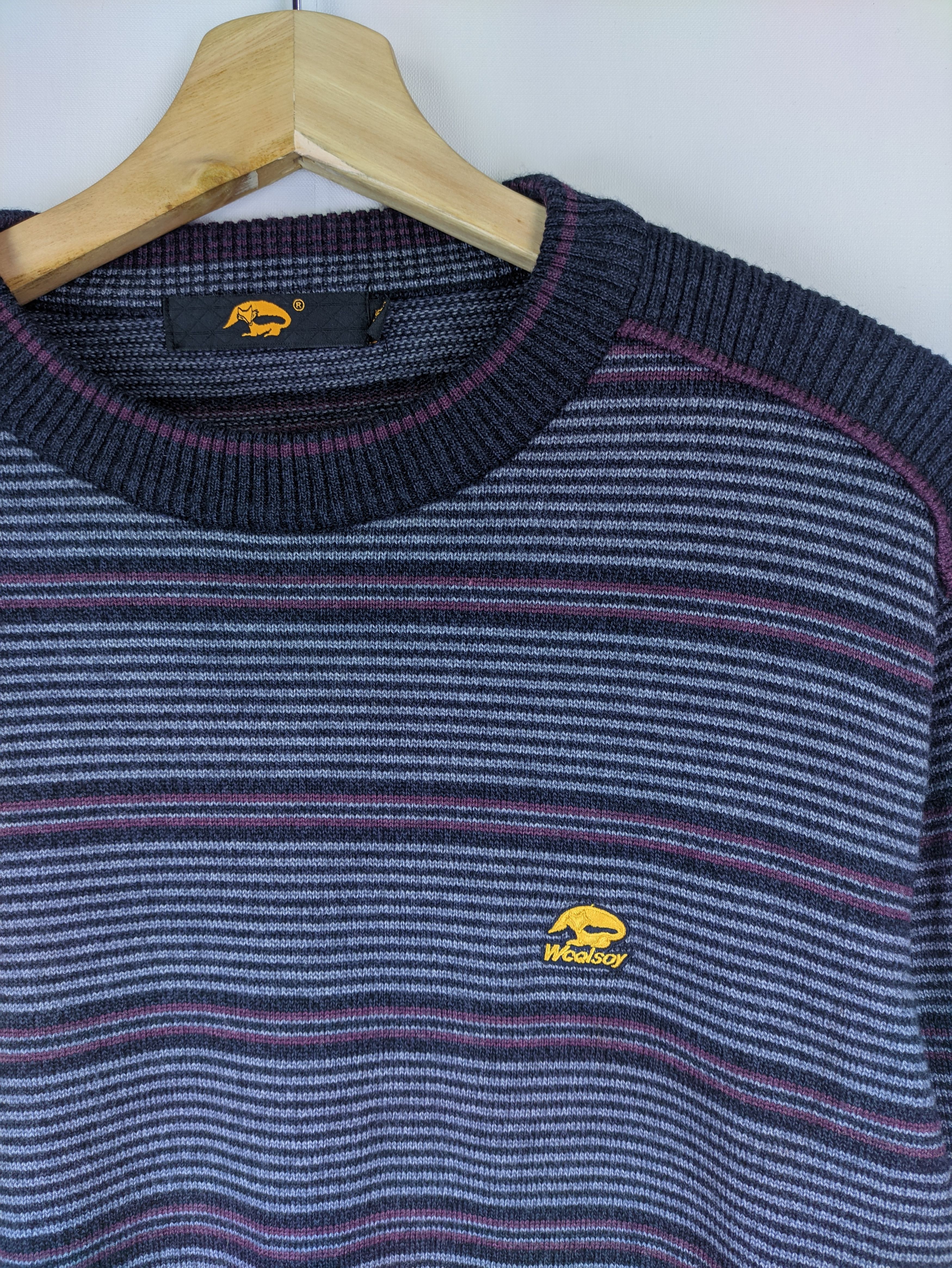 Japanese Brand × Vintage Steals🔥Vintage Sweatshirt Basulan Wool by VVcqlsoy Size US M / EU 48-50 / 2 - 6 Thumbnail