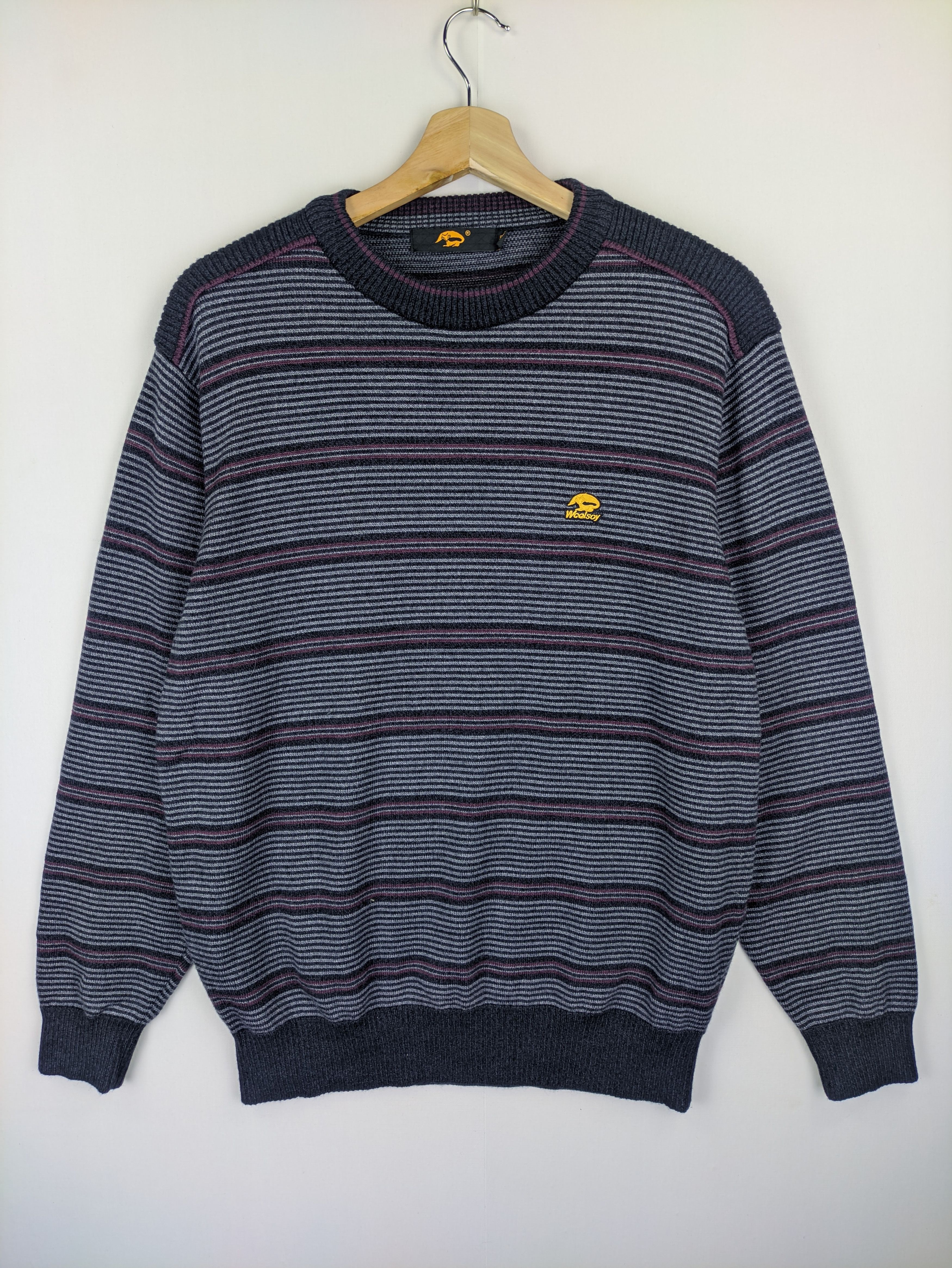 Japanese Brand × Vintage Steals🔥Vintage Sweatshirt Basulan Wool by VVcqlsoy Size US M / EU 48-50 / 2 - 1 Thumbnail