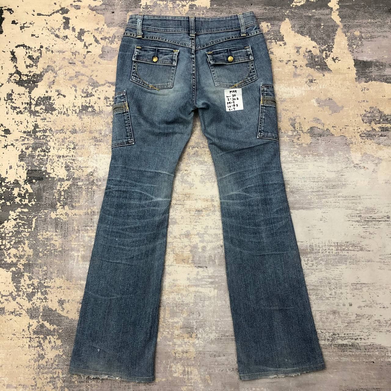 Japanese Brand P194 JAPAN GEORGIA LOVE FLARED JEANS Size 30" / US 8 / IT 44 - 2 Thumbnail
