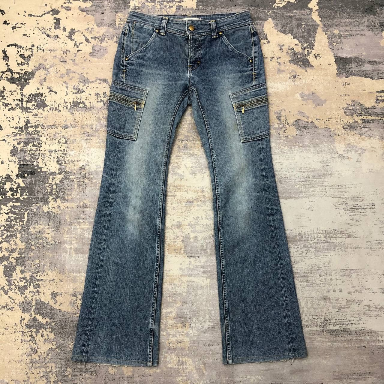 Japanese Brand P194 JAPAN GEORGIA LOVE FLARED JEANS Size 30" / US 8 / IT 44 - 1 Thumbnail